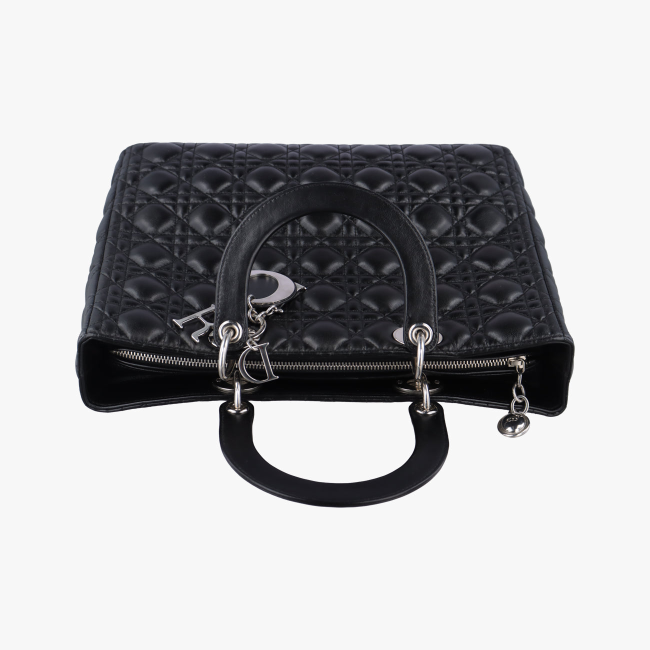 Secondhand Christian Dior Lady Dior Black lambskin  handbag | stylenewstar