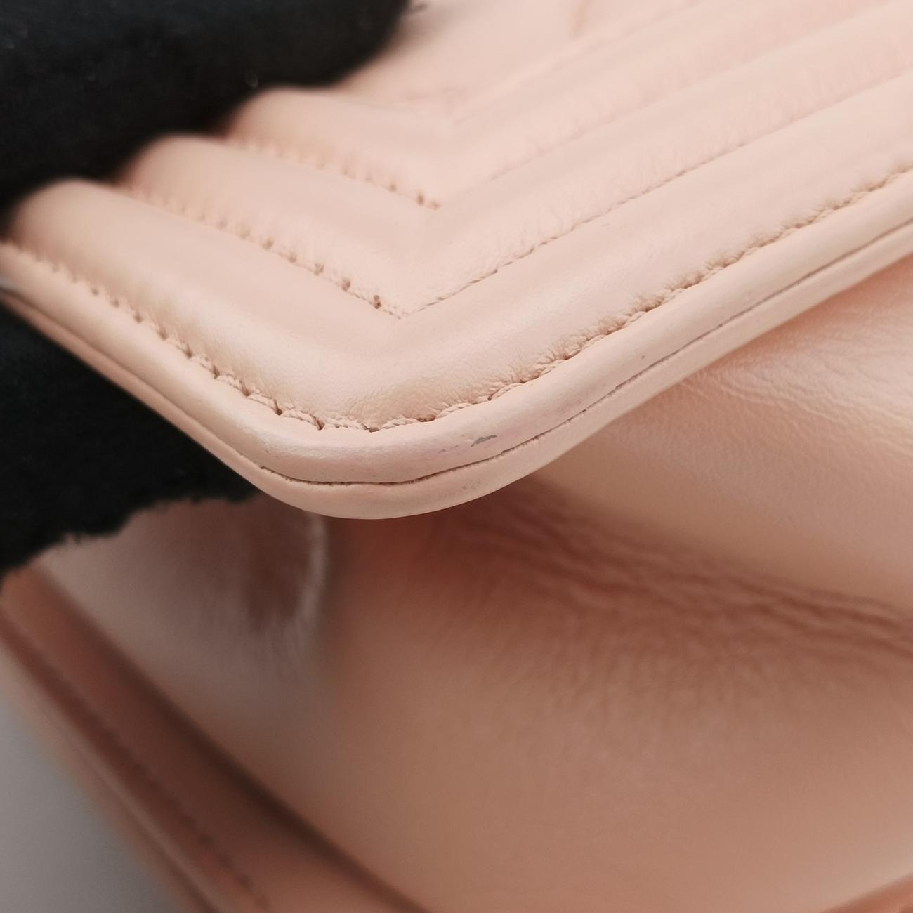 Vintage Chanel BOY CHANEL Pink Leather A92269 shoulderbag | stylenewstar