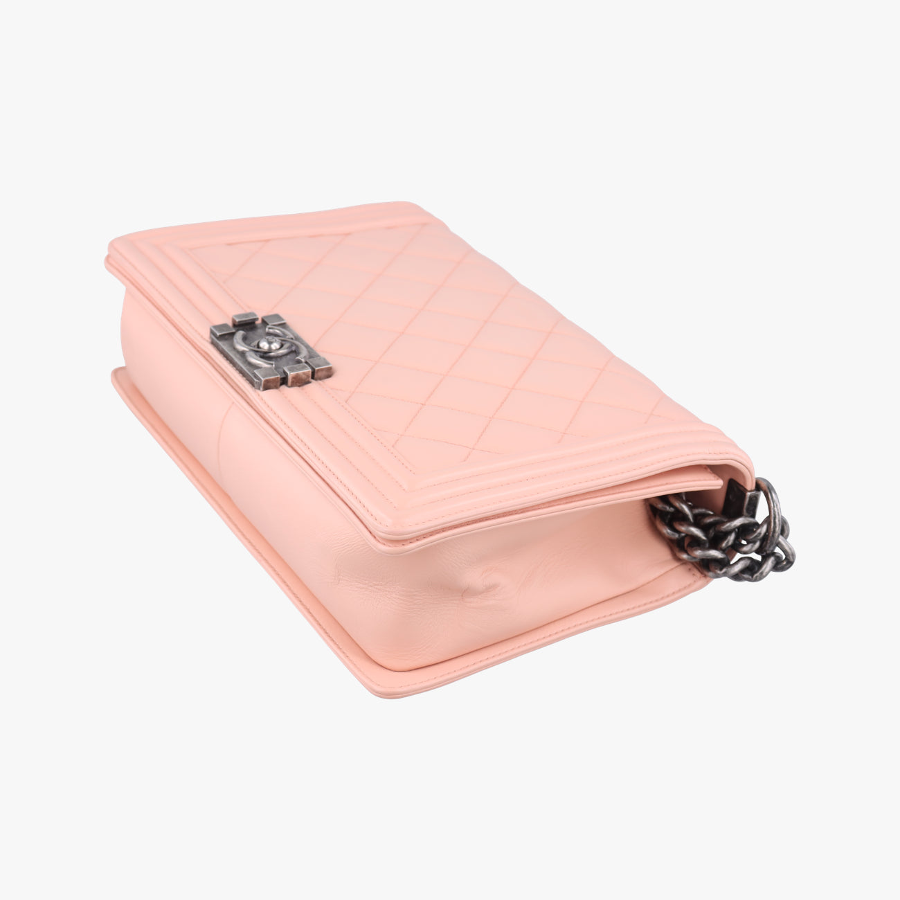 Vintage Chanel BOY CHANEL Pink Leather A92269 shoulderbag | stylenewstar