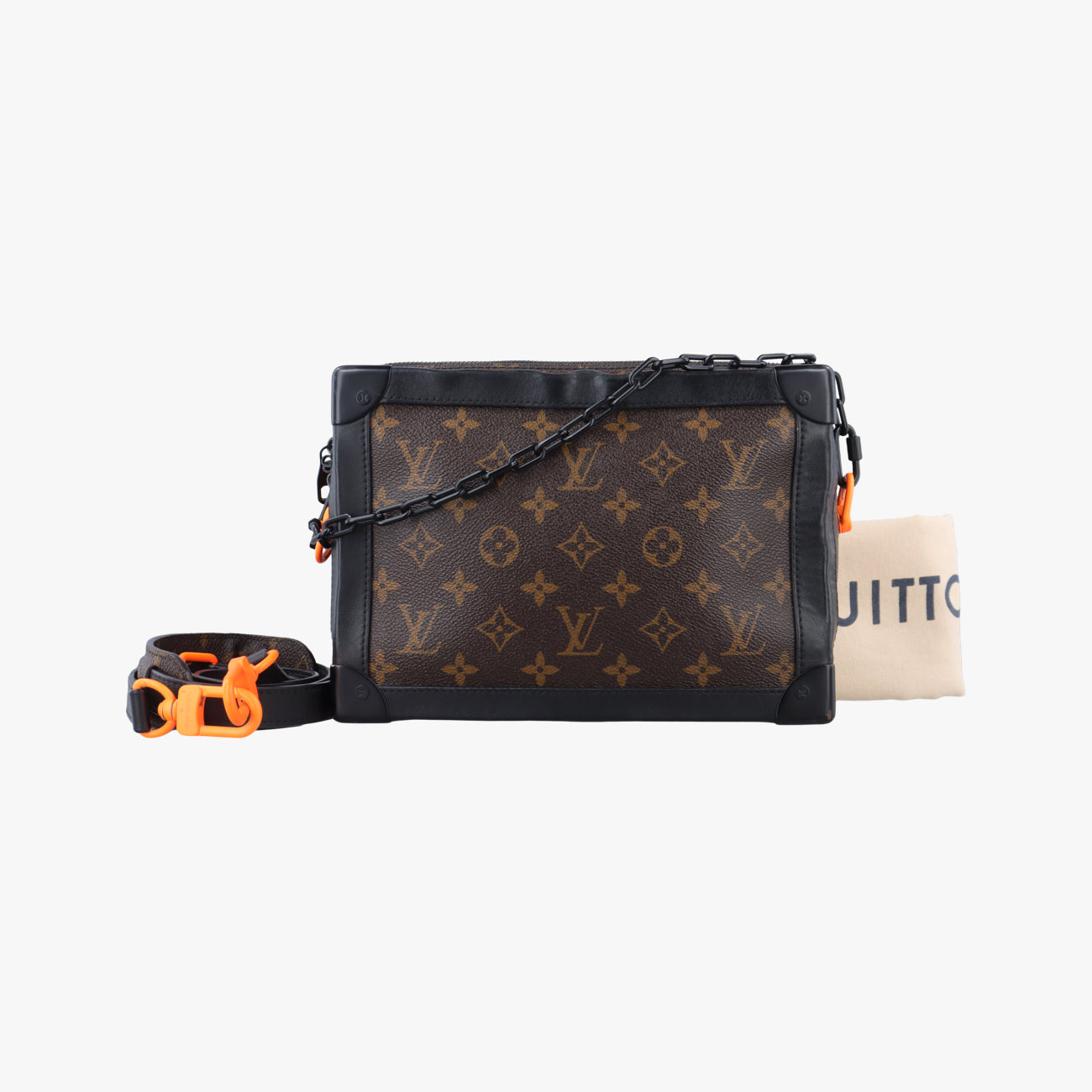 Pre-owned Louis Vuitton Solar Ray Soft Trunk brown×black Monogram Canvas×calf leather M44478 shoulderbag | stylenewstar