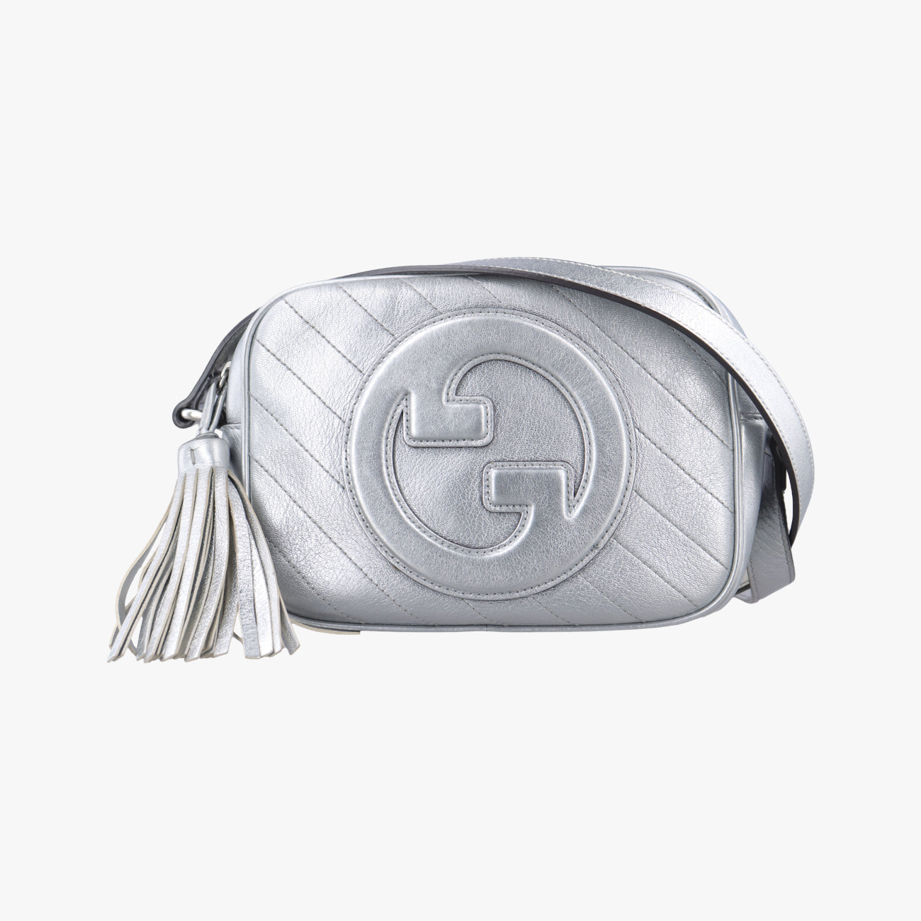Secondhand Gucci Blondie Silver Leather 742360 shoulderbag | stylenewstar