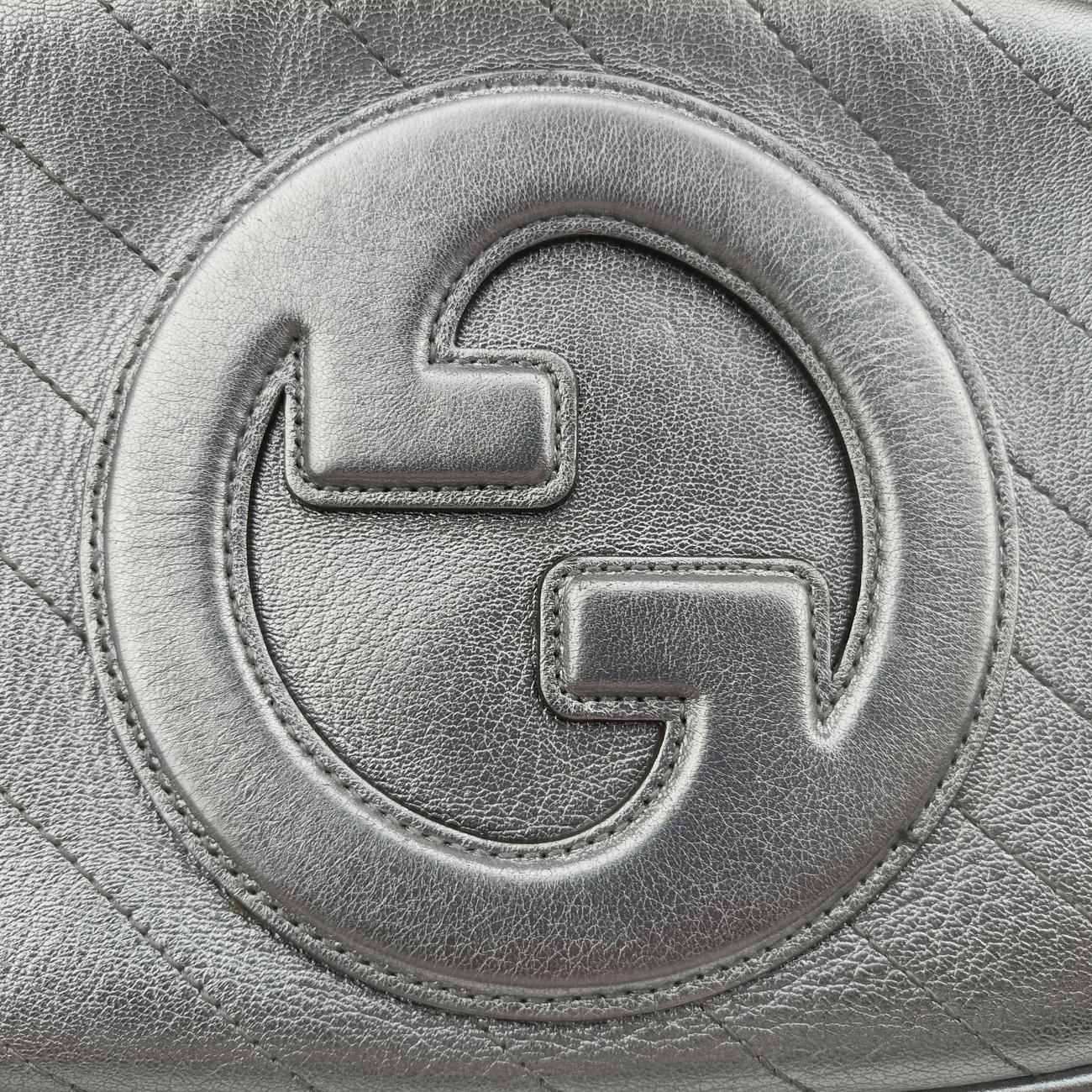 Secondhand Gucci Blondie Silver Leather 742360 shoulderbag | stylenewstar