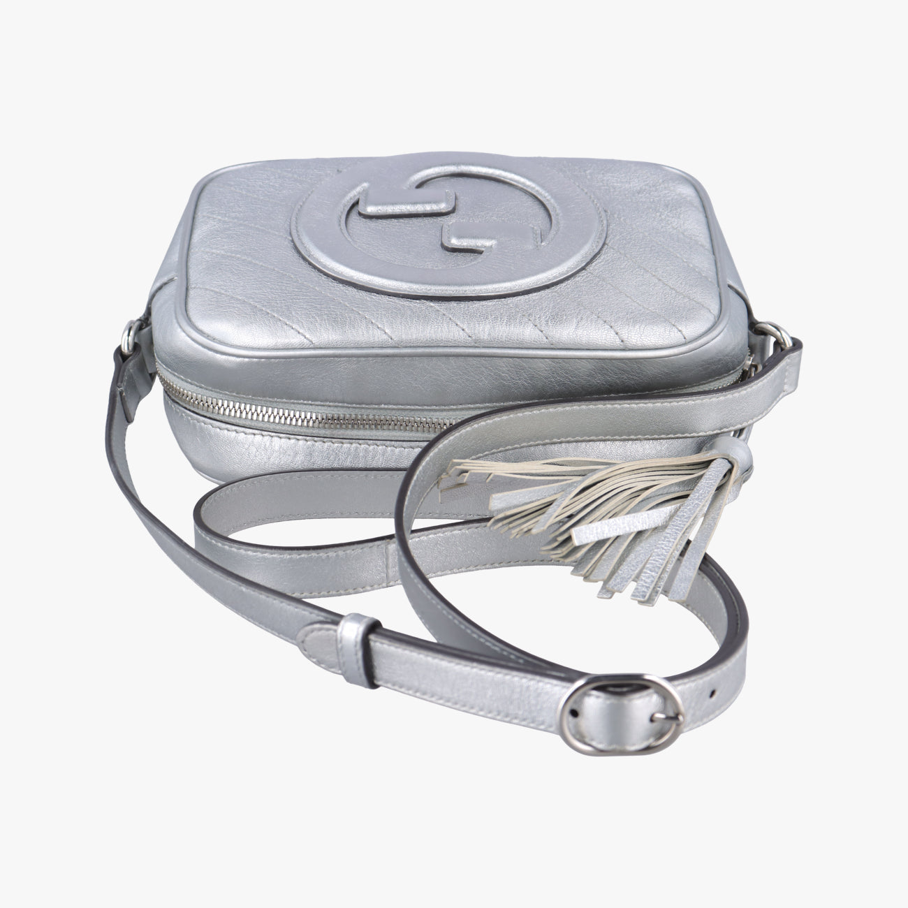 Secondhand Gucci Blondie Silver Leather 742360 shoulderbag | stylenewstar