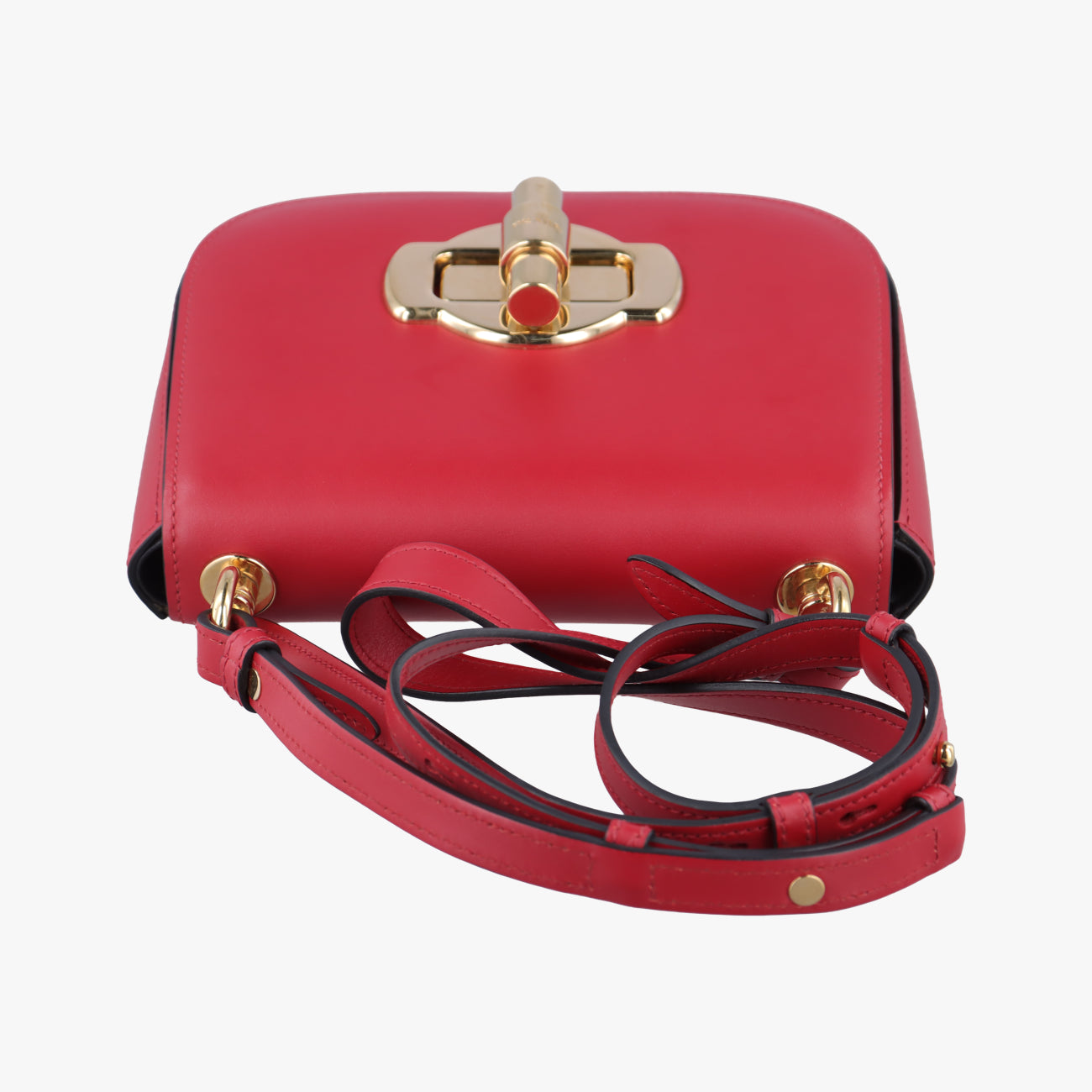 Vintage Prada Pioneer Red Leather 1BD239 shoulderbag | stylenewstar