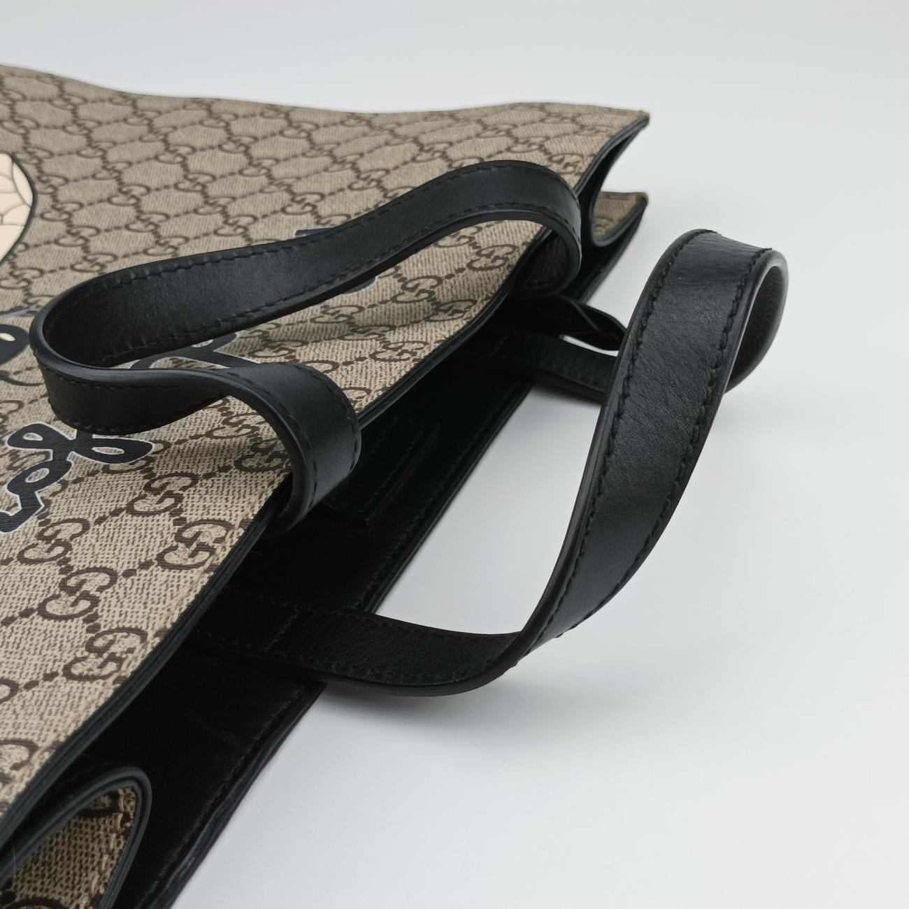 GG Supreme Bee Brown×Multicolour PVC coated canvas G023952262