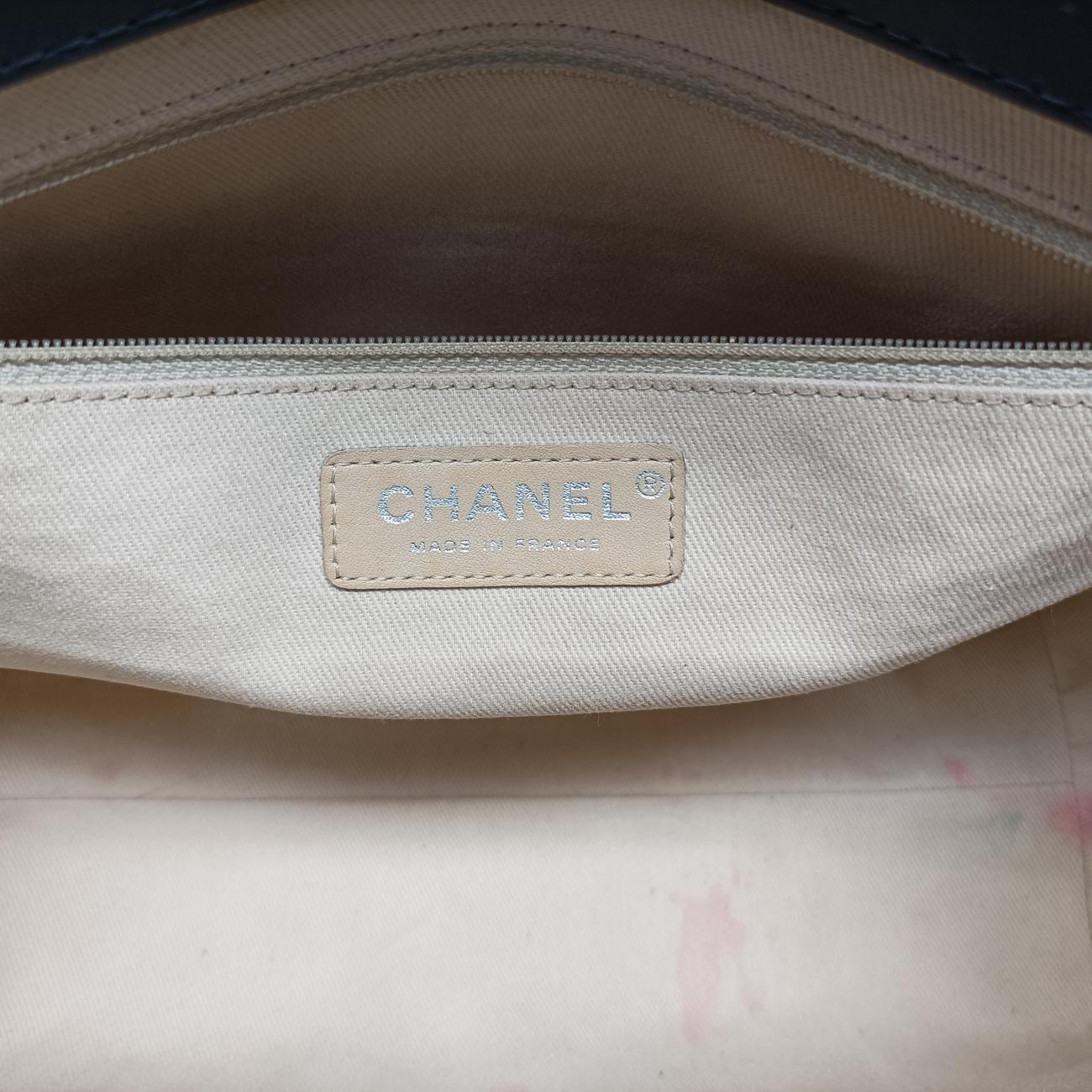 Pre-owned Chanel Matelasse Cocomark GST Navy Patent A65734 shoulderbag | stylenewstar