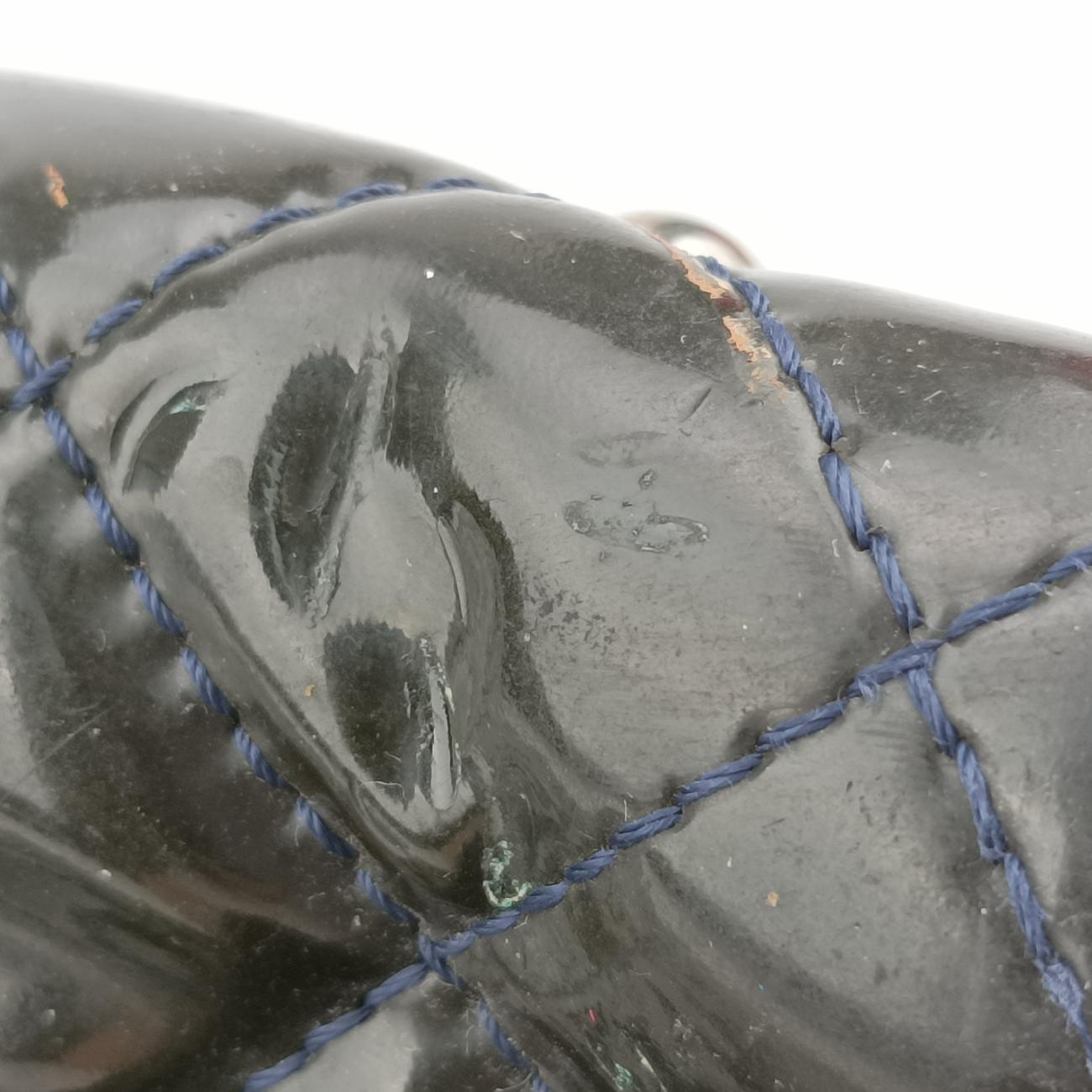 Pre-owned Chanel Matelasse Cocomark GST Navy Patent A65734 shoulderbag | stylenewstar