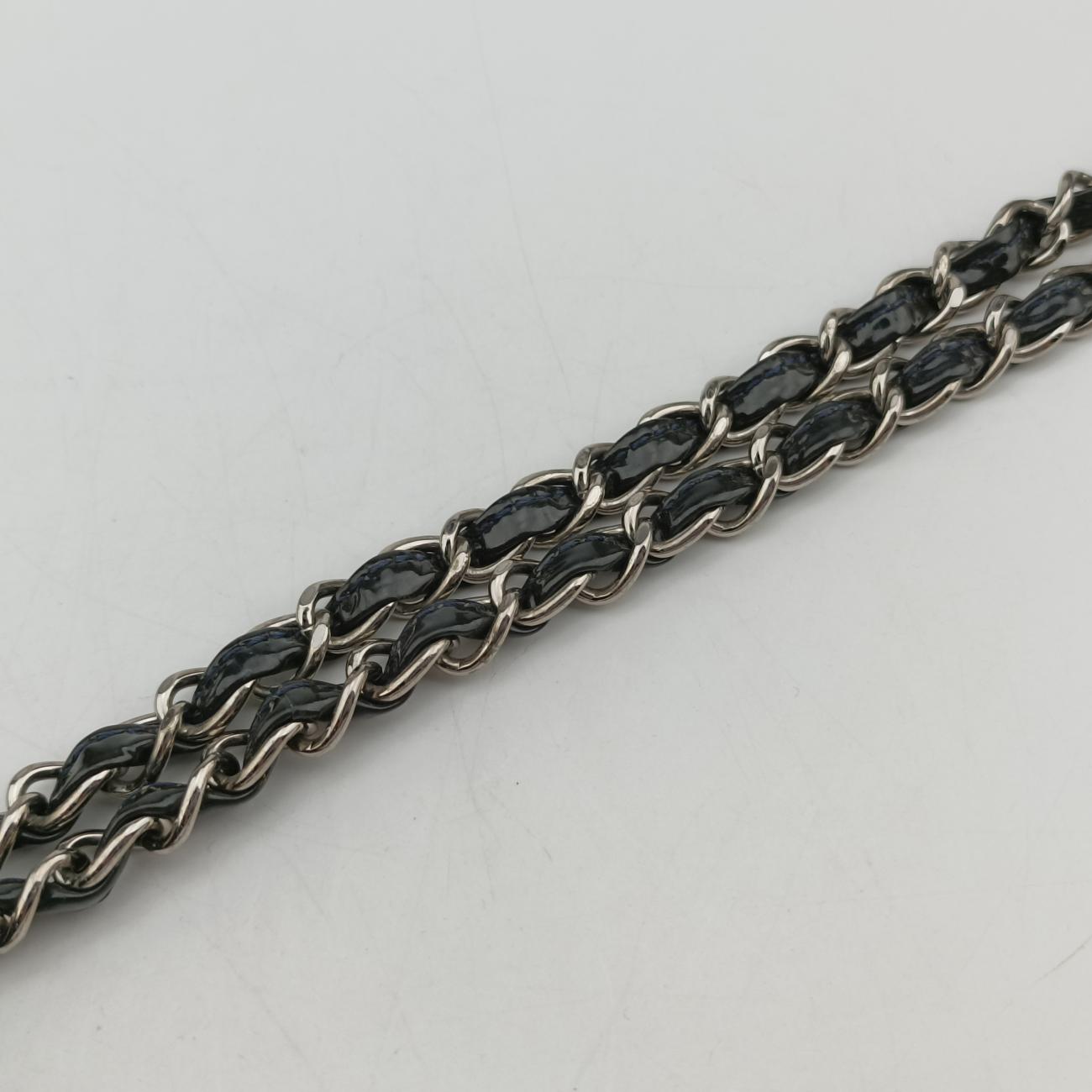 Pre-owned Chanel Matelasse Cocomark GST Navy Patent A65734 shoulderbag | stylenewstar