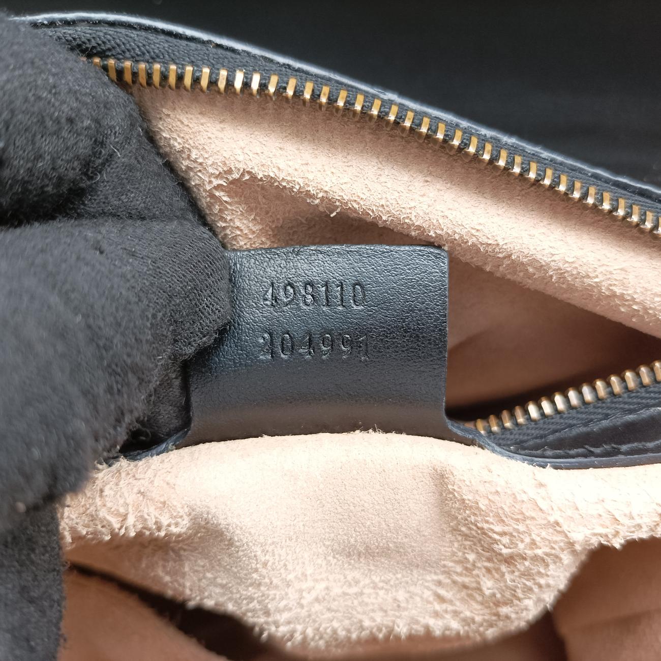 Secondhand Gucci GG Marmont Black Leather 498110 shoulderbag | stylenewstar