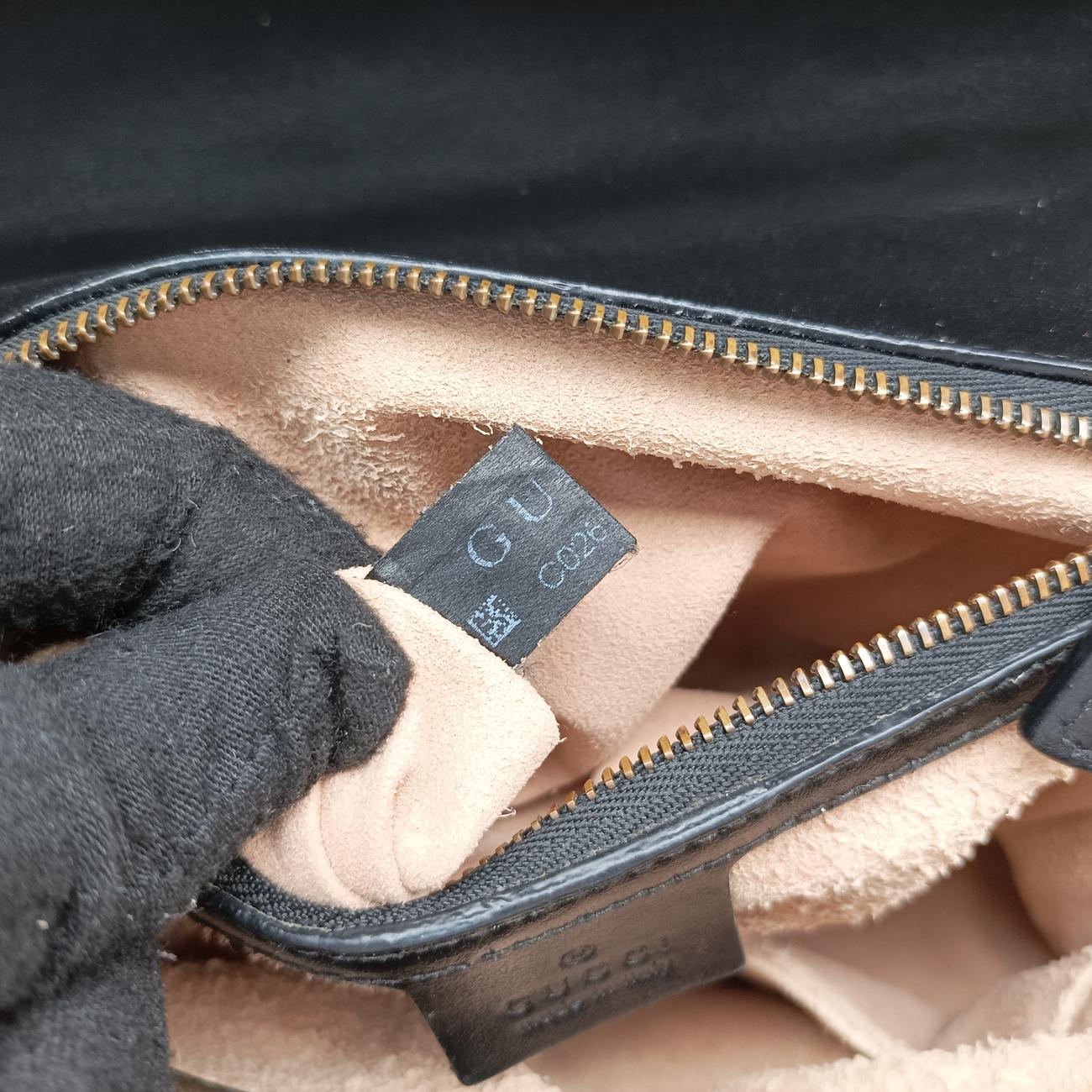 Secondhand Gucci GG Marmont Black Leather 498110 shoulderbag | stylenewstar