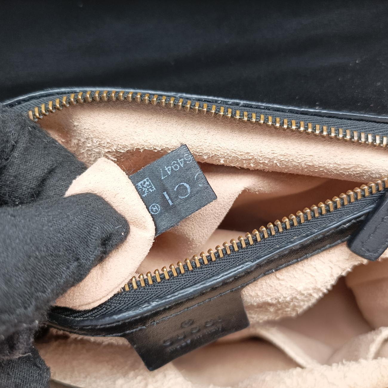 Secondhand Gucci GG Marmont Black Leather 498110 shoulderbag | stylenewstar