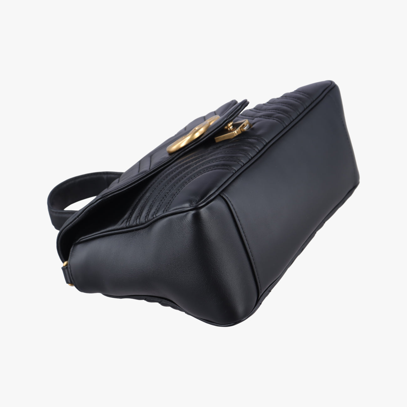 Secondhand Gucci GG Marmont Black Leather 498110 shoulderbag | stylenewstar