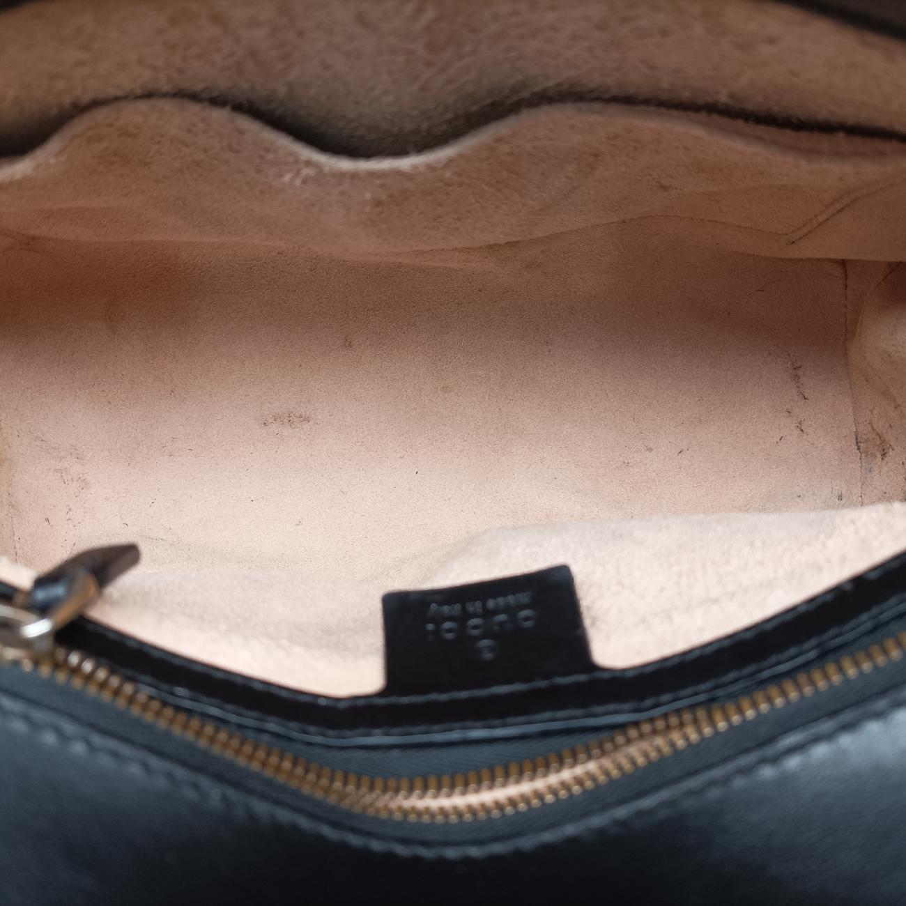 Secondhand Gucci GG Marmont Black Leather 498110 shoulderbag | stylenewstar