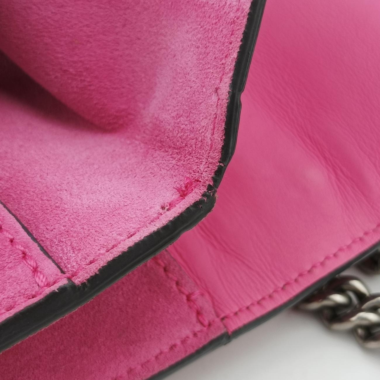 Pre-owned Gucci Dionysus Pink Suede 421970 shoulderbag | stylenewstar