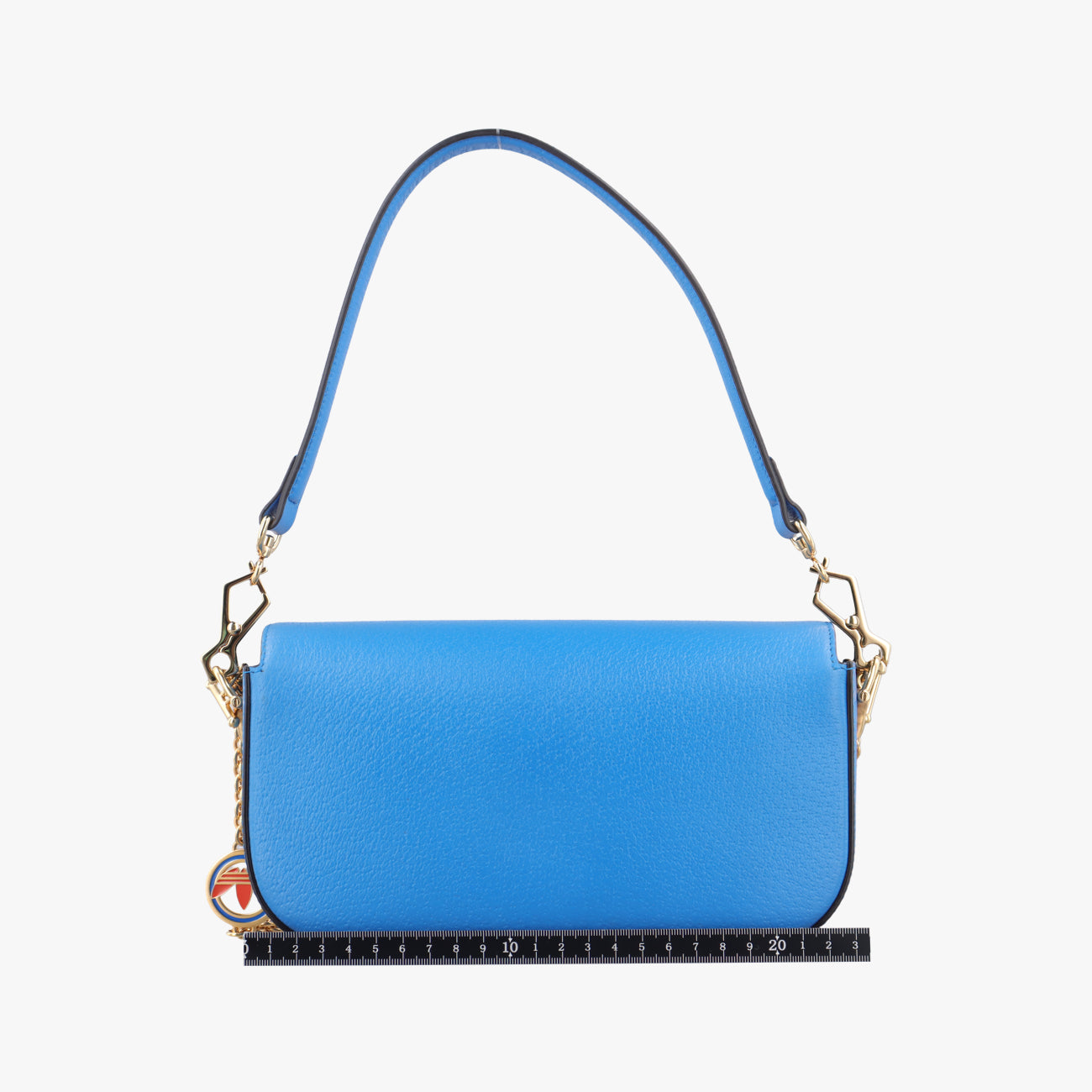 Pre-owned Gucci Adidas collaboration Horsebit Blue×white Leather 722009 shoulderbag | stylenewstar