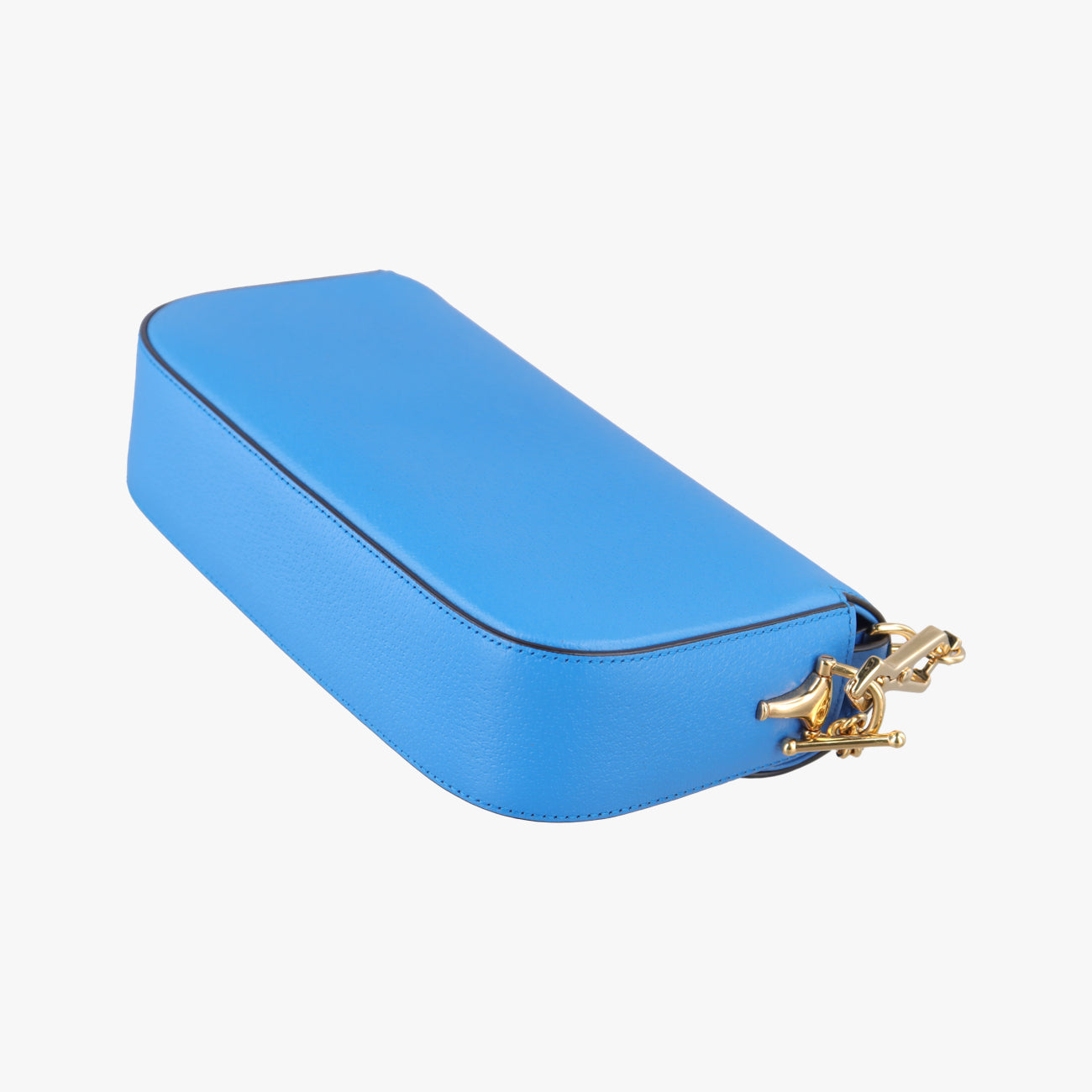 Pre-owned Gucci Adidas collaboration Horsebit Blue×white Leather 722009 shoulderbag | stylenewstar