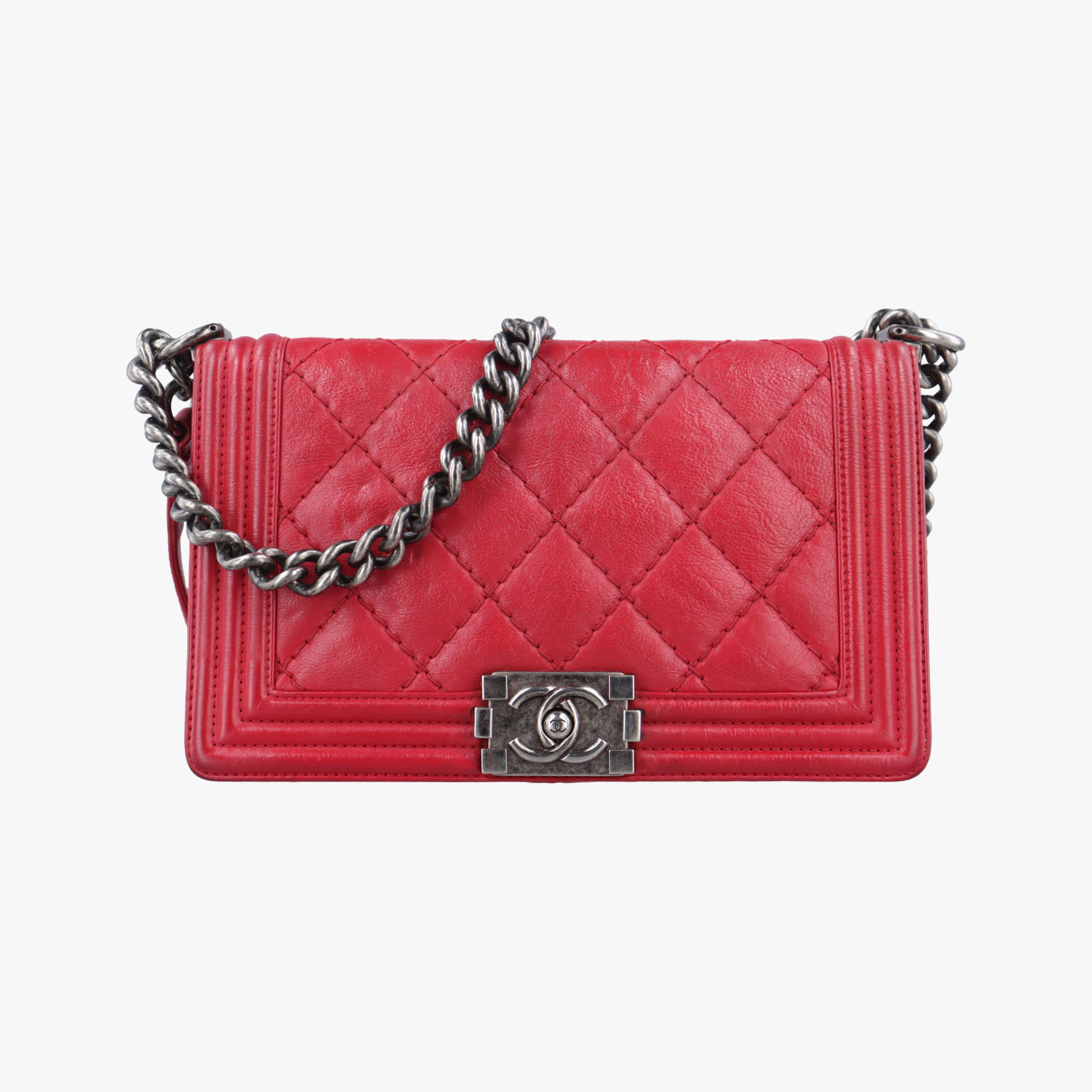 BOY CHANEL Red Leather 18893037