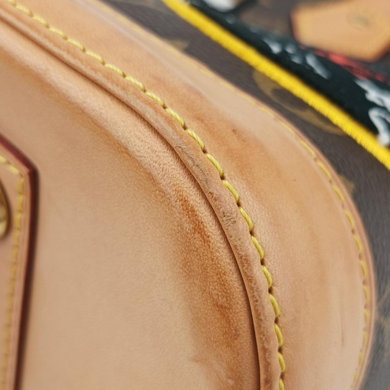 Secondhand Louis Vuitton Alma PM Brown x Multicolor Monogram Canvas M43990 handbag | stylenewstar