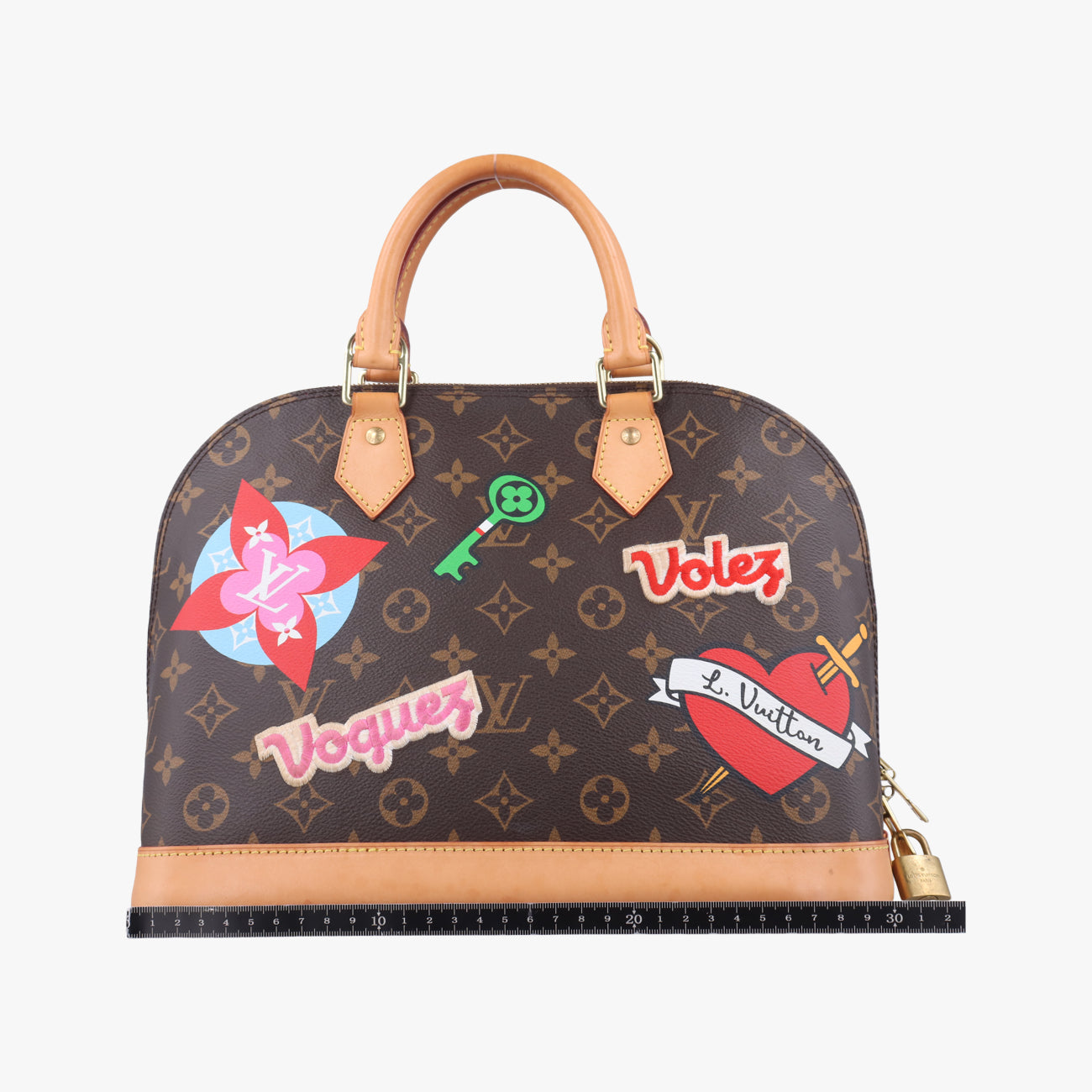 Secondhand Louis Vuitton Alma PM Brown x Multicolor Monogram Canvas M43990 handbag | stylenewstar
