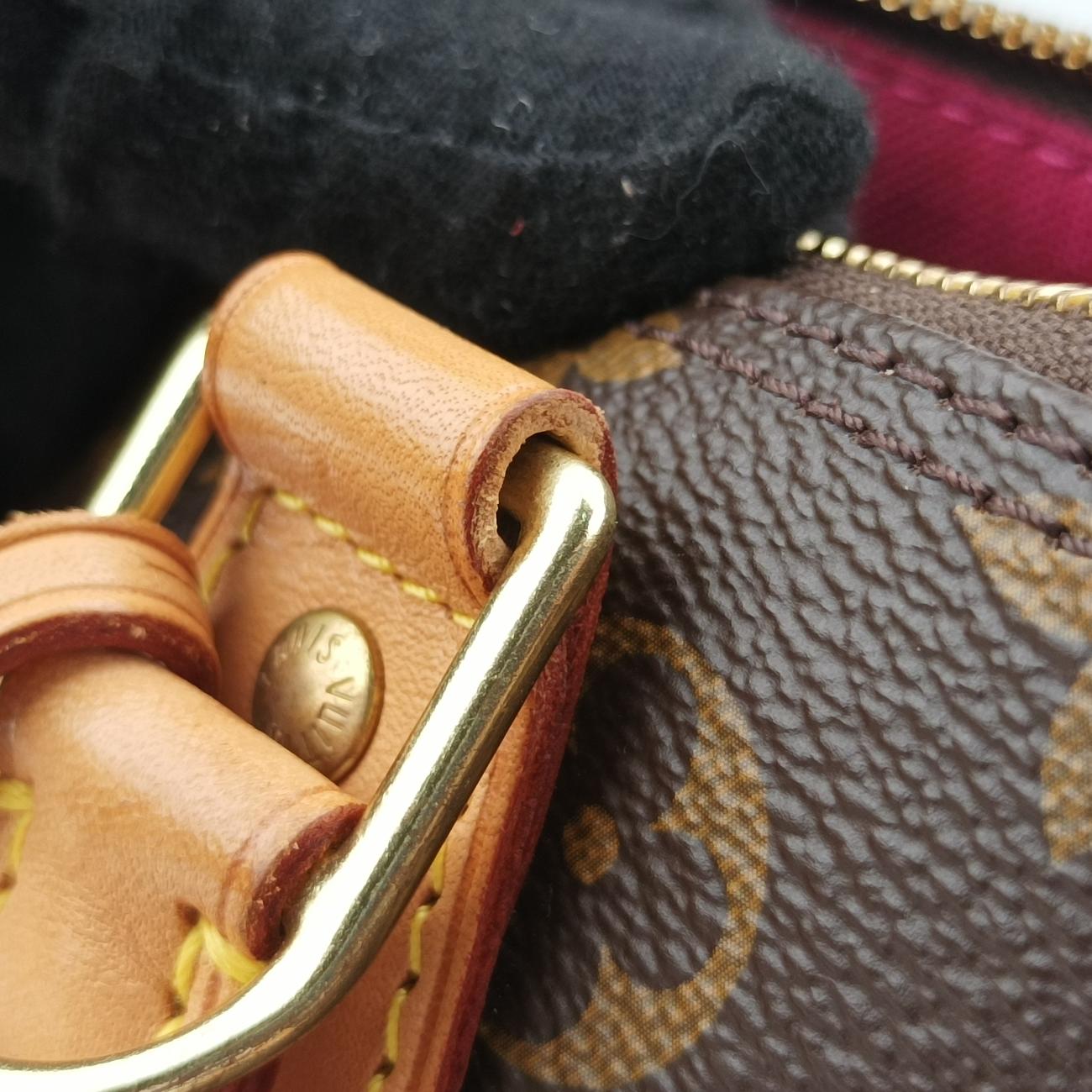 Secondhand Louis Vuitton Alma PM Brown x Multicolor Monogram Canvas M43990 handbag | stylenewstar