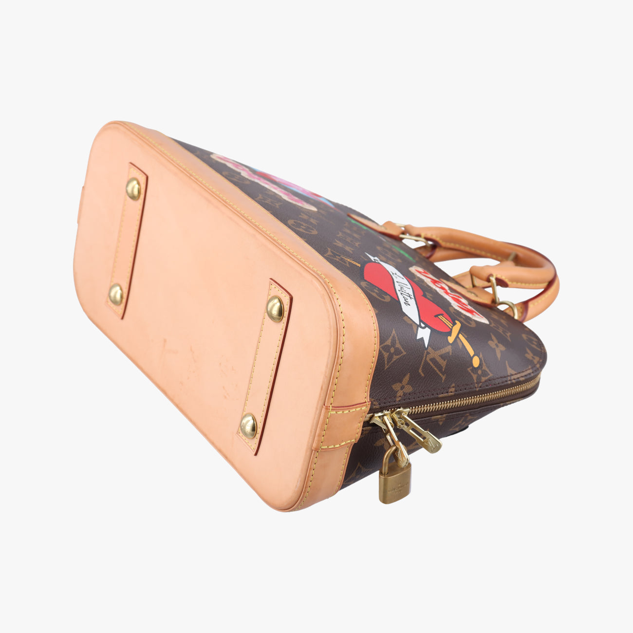 Secondhand Louis Vuitton Alma PM Brown x Multicolor Monogram Canvas M43990 handbag | stylenewstar