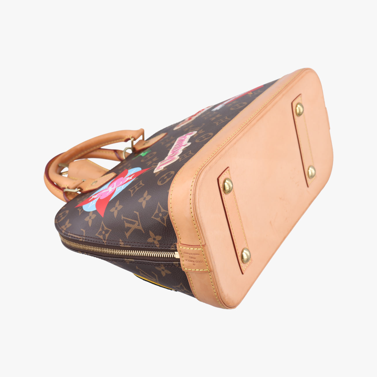 Secondhand Louis Vuitton Alma PM Brown x Multicolor Monogram Canvas M43990 handbag | stylenewstar