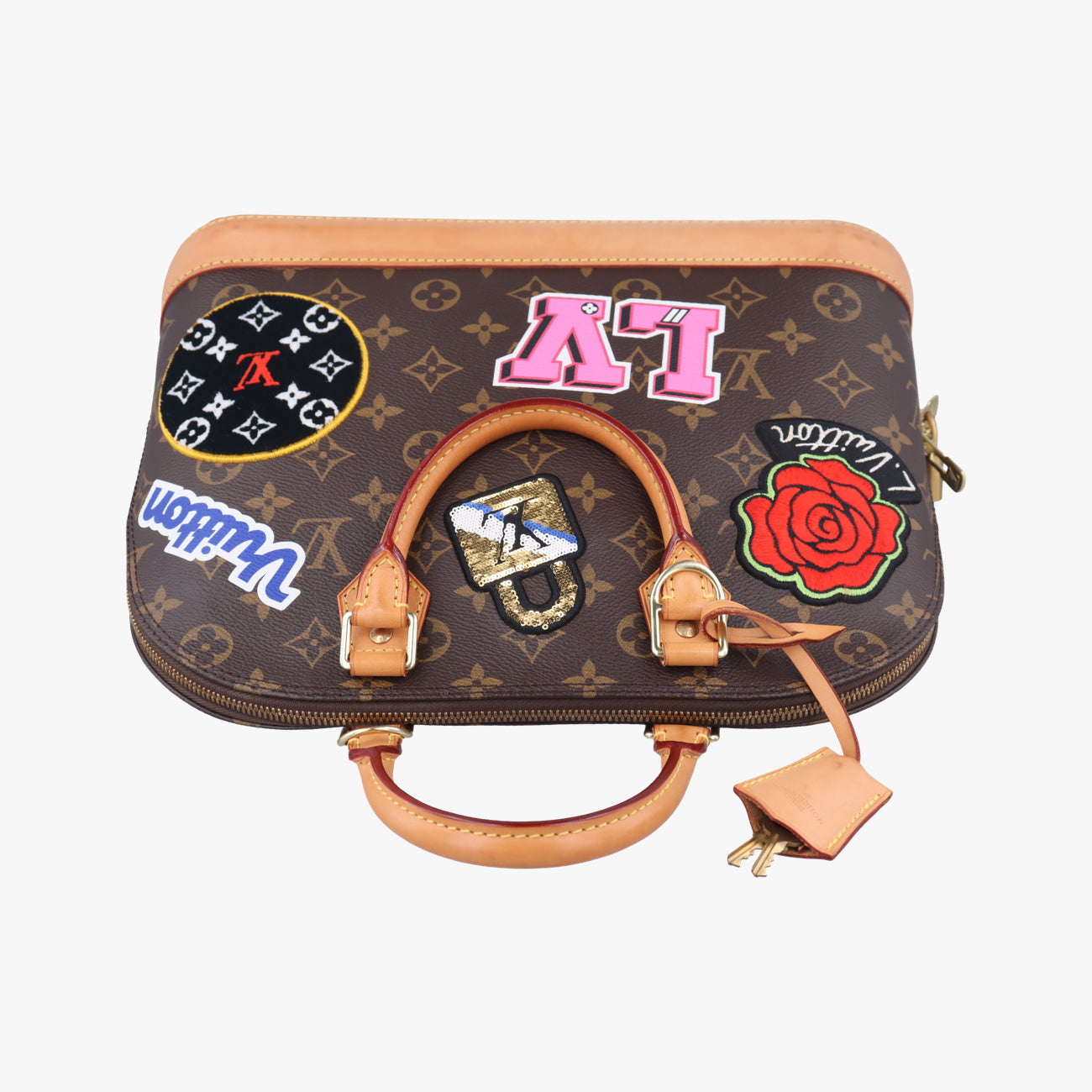 Secondhand Louis Vuitton Alma PM Brown x Multicolor Monogram Canvas M43990 handbag | stylenewstar