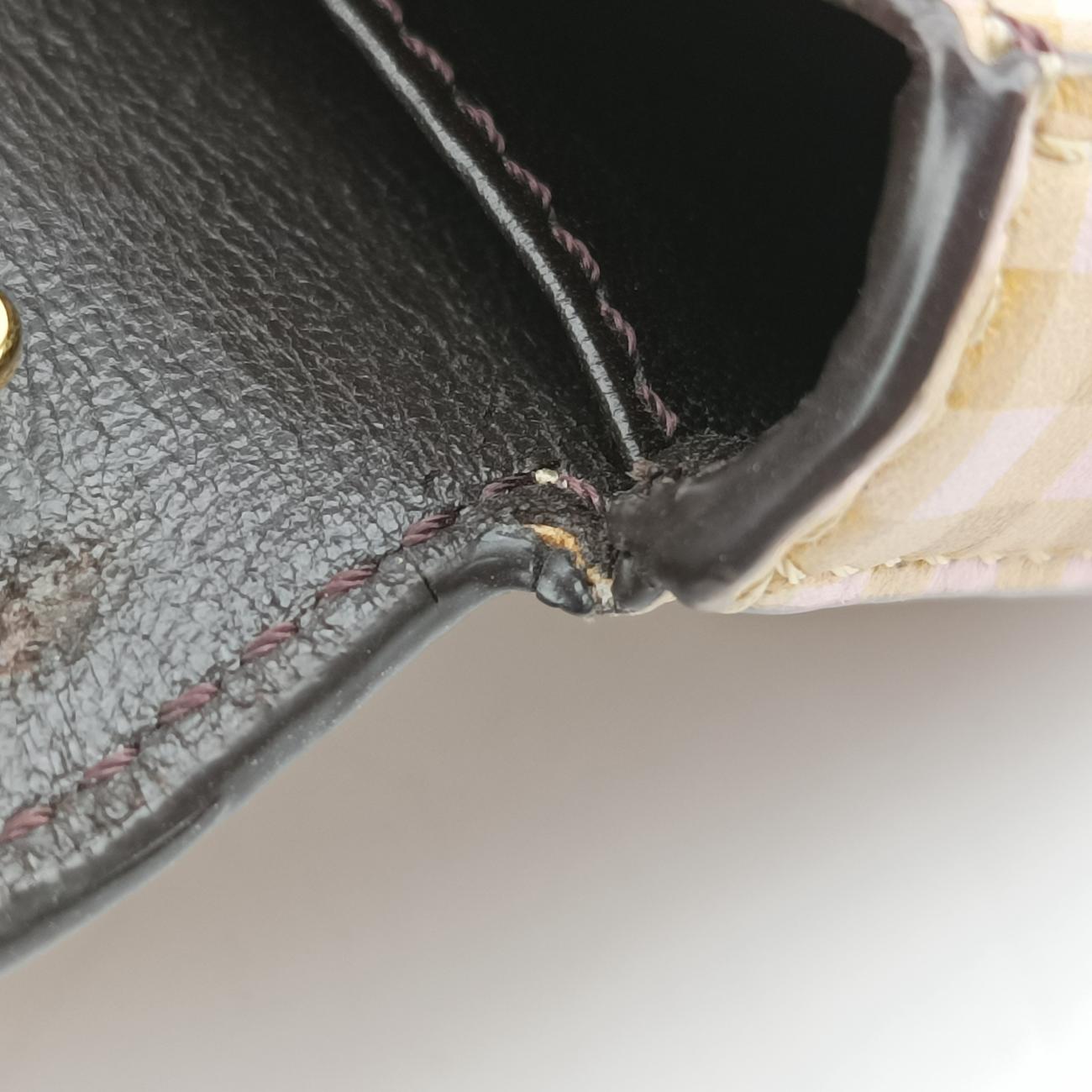 Pre-owned Fendi Nano Baguette Charm Yellow Canvas 7AR844 shoulderbag | stylenewstar