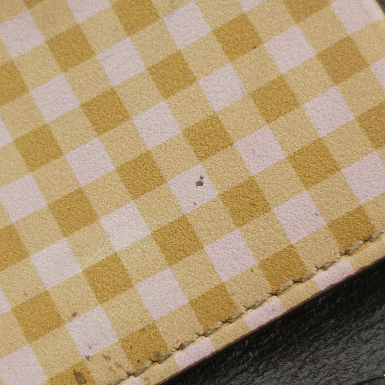 Pre-owned Fendi Nano Baguette Charm Yellow Canvas 7AR844 shoulderbag | stylenewstar