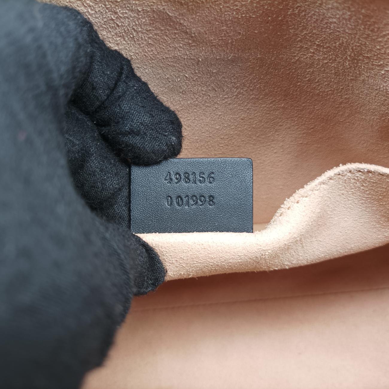 Pre-owned Gucci Padlock beige×Multicolour PVC coated canvas 498156 shoulderbag | stylenewstar