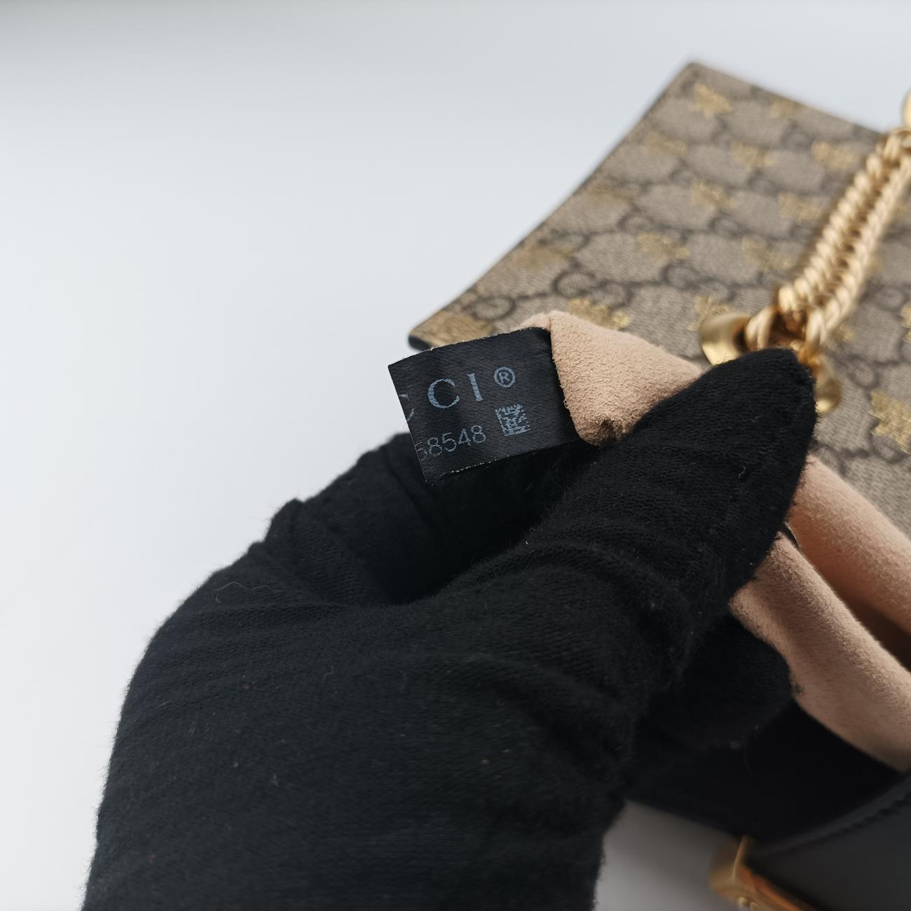 Pre-owned Gucci Padlock beige×Multicolour PVC coated canvas 498156 shoulderbag | stylenewstar