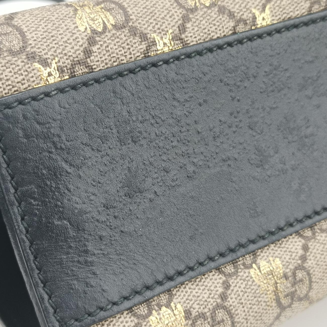 Pre-owned Gucci Padlock beige×Multicolour PVC coated canvas 498156 shoulderbag | stylenewstar