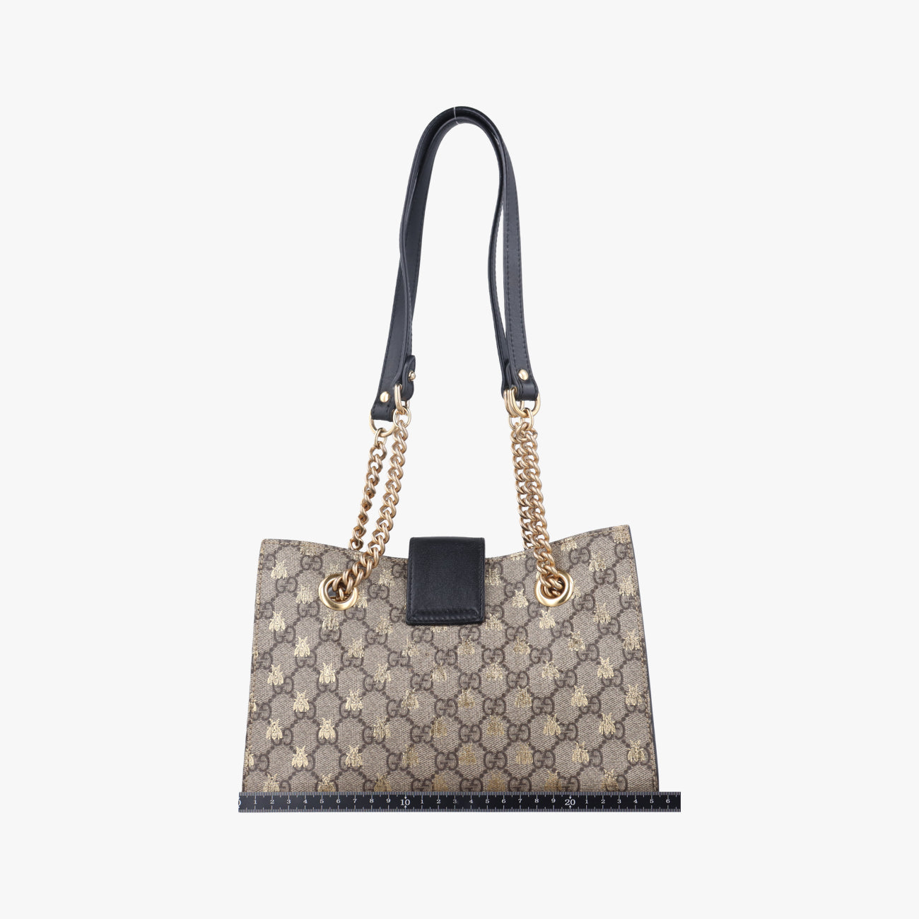 Pre-owned Gucci Padlock beige×Multicolour PVC coated canvas 498156 shoulderbag | stylenewstar