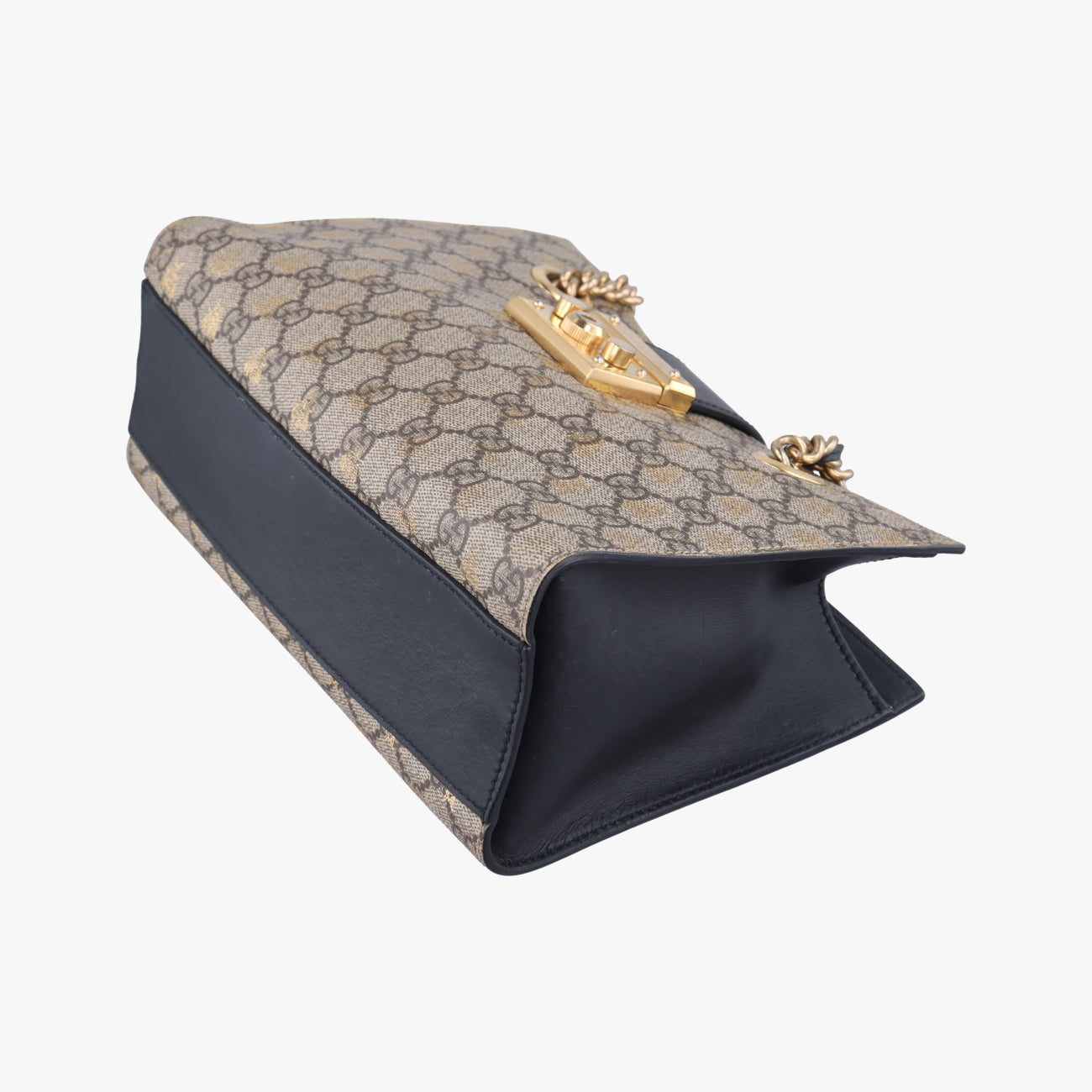 Pre-owned Gucci Padlock beige×Multicolour PVC coated canvas 498156 shoulderbag | stylenewstar