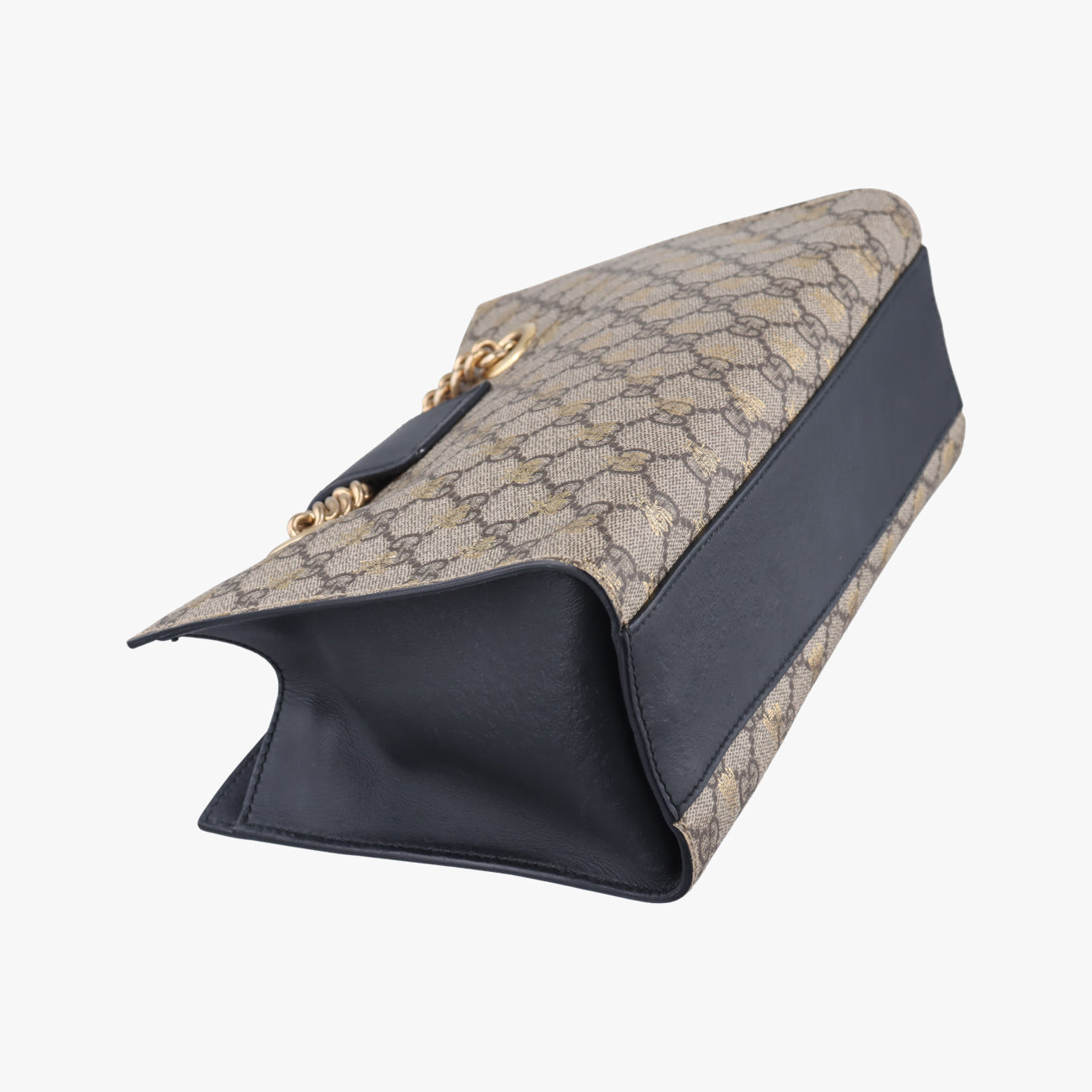 Pre-owned Gucci Padlock beige×Multicolour PVC coated canvas 498156 shoulderbag | stylenewstar