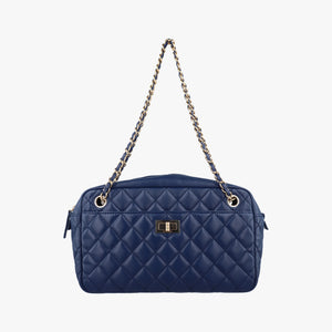 2.55 Matelasse Blue lambskin 12893457