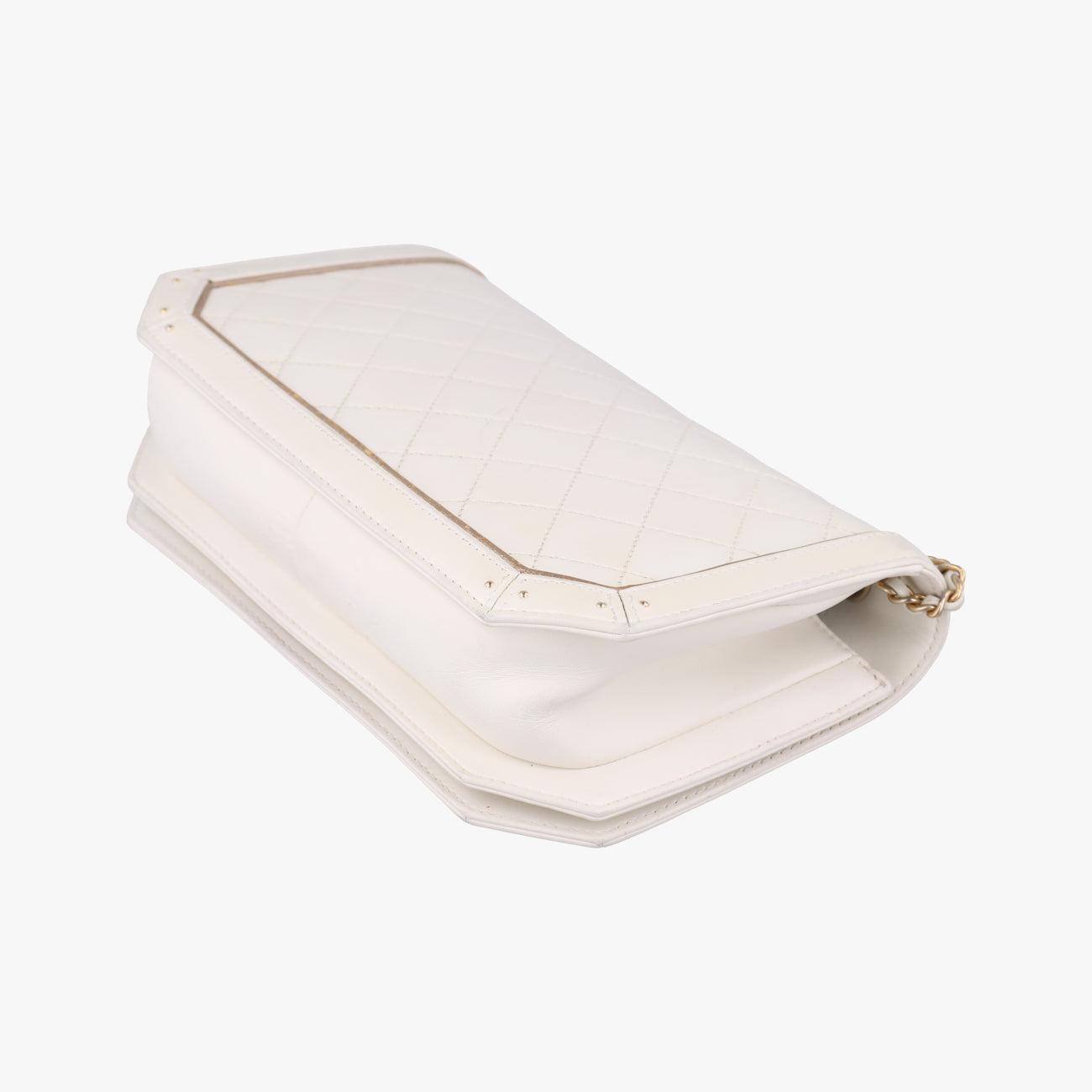 Pre-owned Chanel Timeless/Classique　Matelasse Coco Flap White Leather A91837 shoulderbag | stylenewstar