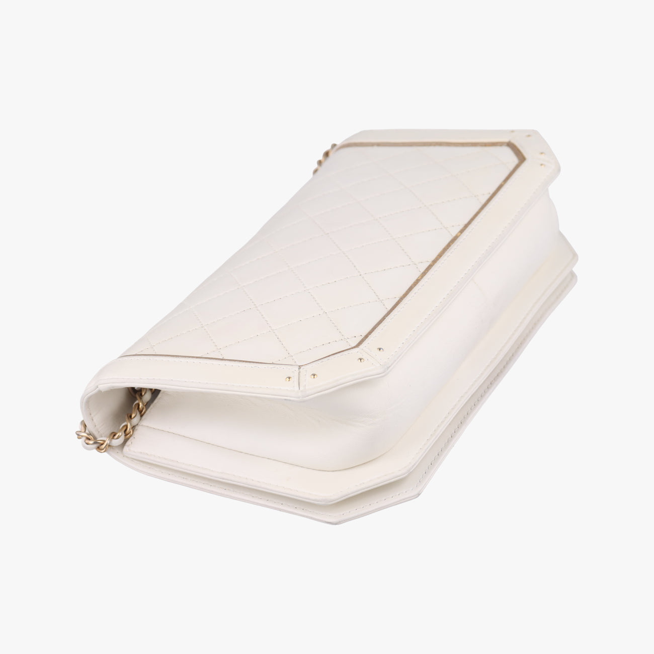 Pre-owned Chanel Timeless/Classique　Matelasse Coco Flap White Leather A91837 shoulderbag | stylenewstar