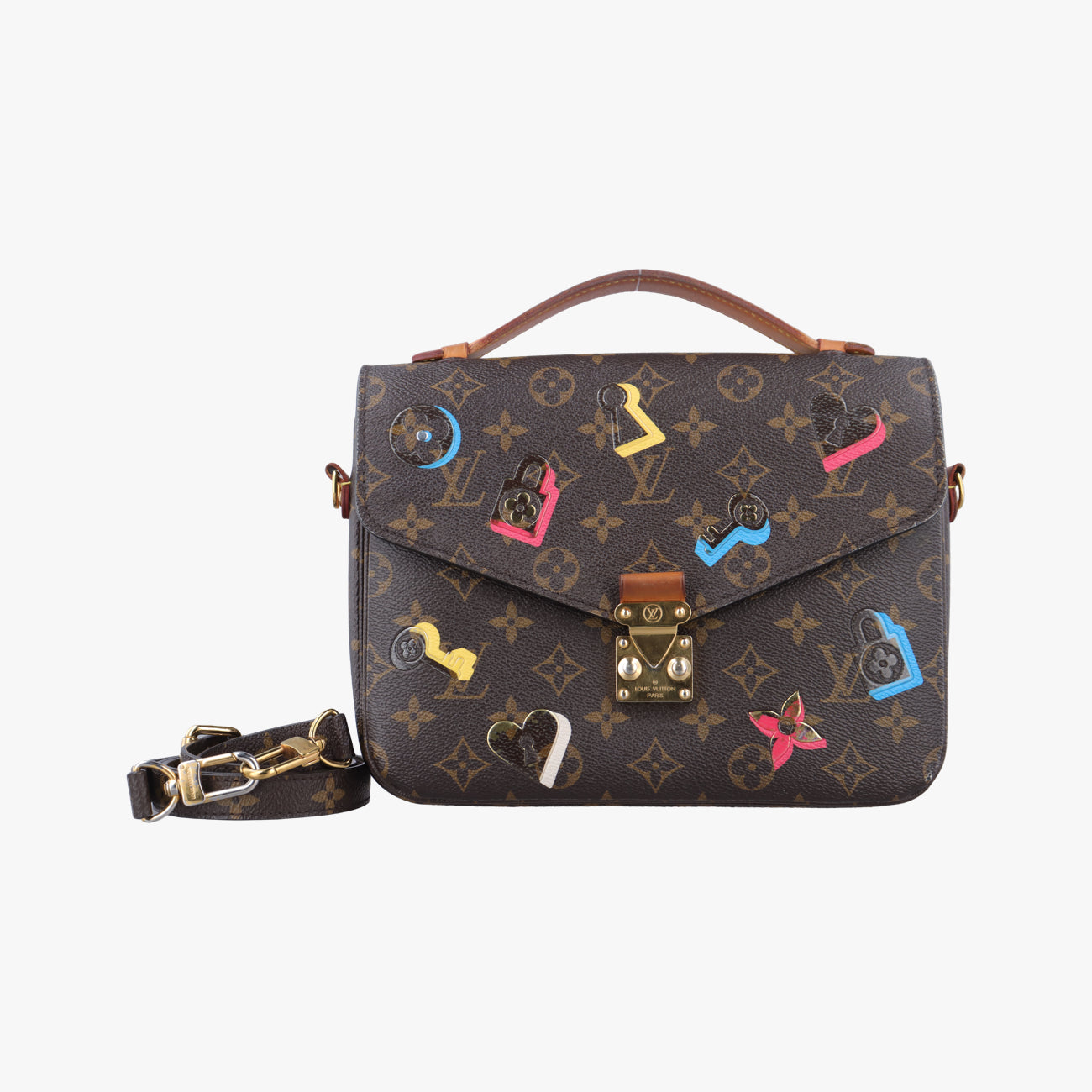 Pre-owned Louis Vuitton Pochette Metis MM Brown×Multicolor Monogram Canvas M44360 shoulderbag | stylenewstar