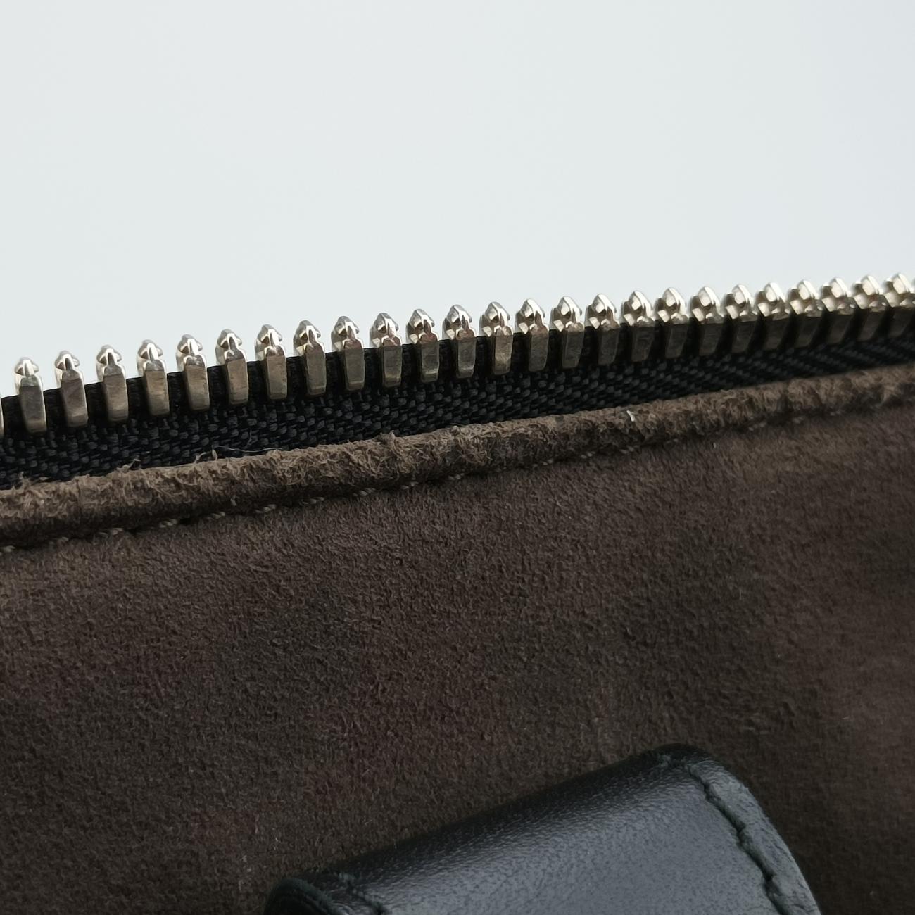 Pre-owned Gucci KALEIDO beige×black PVC coated canvas 406384 handbag | stylenewstar