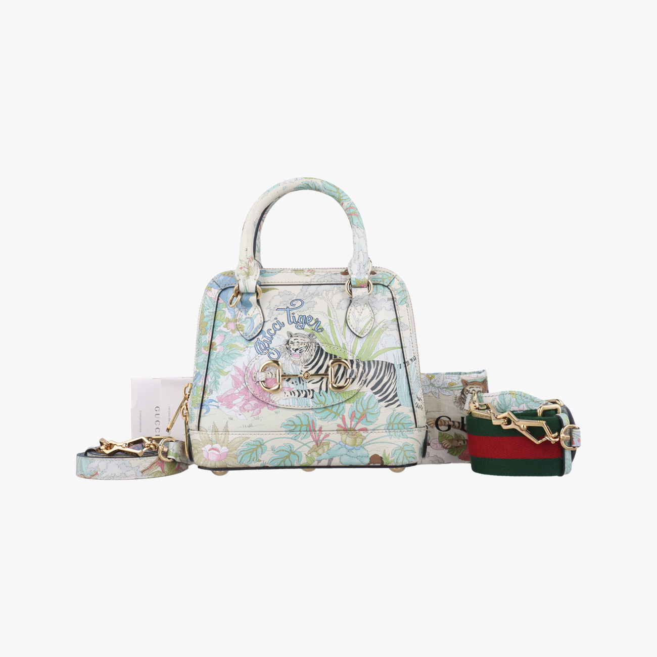 Pre-owned Gucci Horsebit 1955 Adidas collaboration Multicolour Leather 677212 shoulderbag | stylenewstar