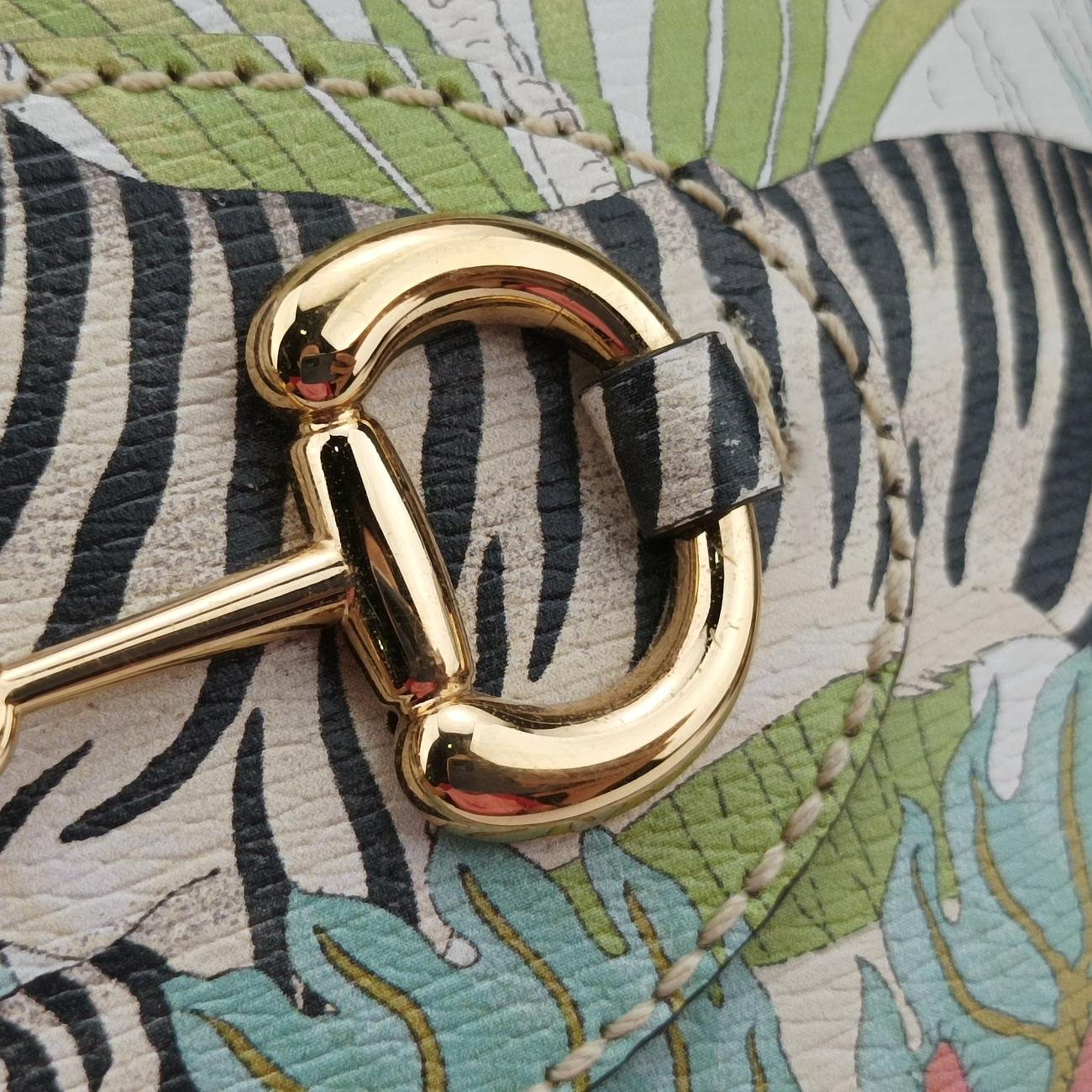 Pre-owned Gucci Horsebit 1955 Adidas collaboration Multicolour Leather 677212 shoulderbag | stylenewstar