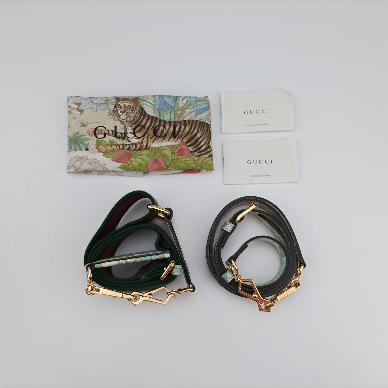 Pre-owned Gucci Horsebit 1955 Adidas collaboration Multicolour Leather 677212 shoulderbag | stylenewstar