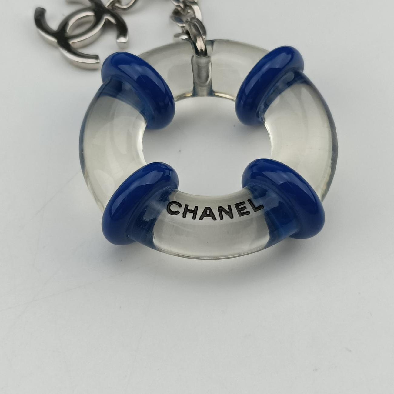 Pre-owned Chanel Matelasse Round Blue woolen A70657 shoulderbag | stylenewstar