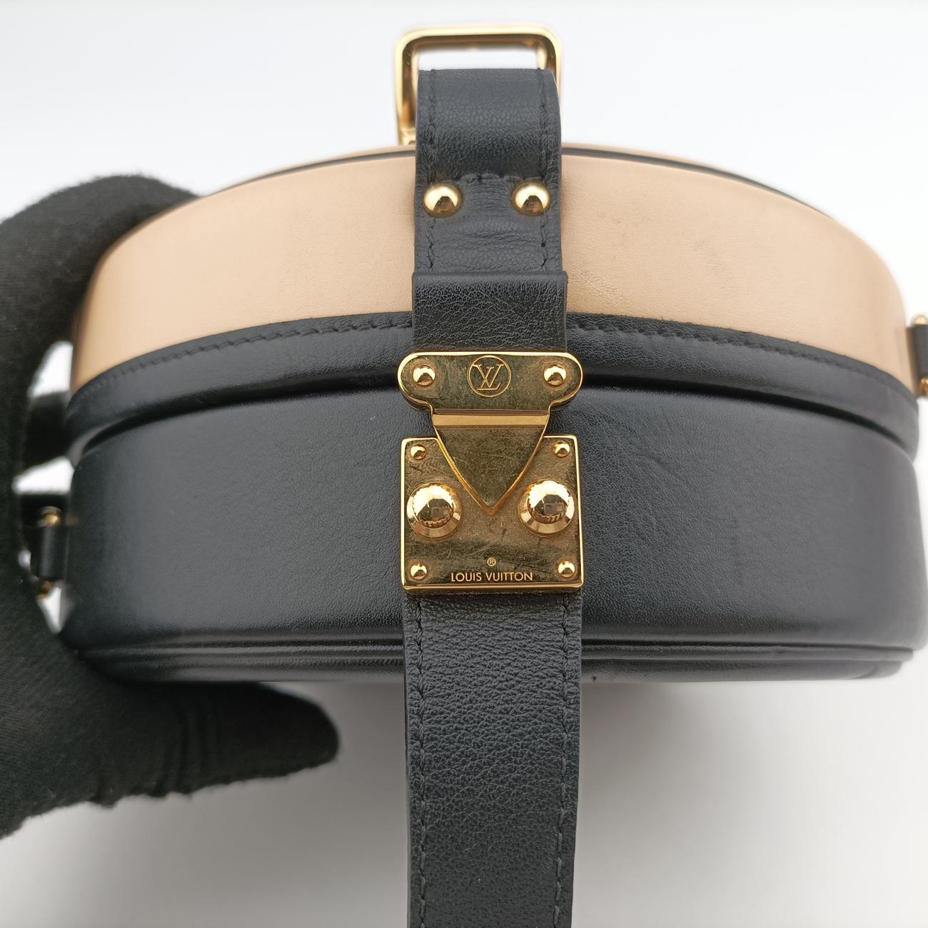 Petite Boite Chapeau BEIGE×BLACK Leather PL0318 ICチップ