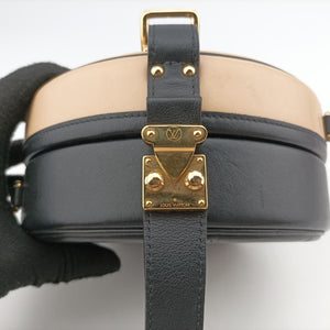 Petite Boite Chapeau BEIGE×BLACK Leather PL0318 ICチップ