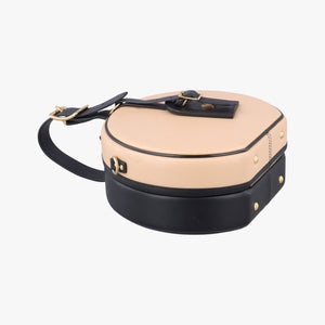 Petite Boite Chapeau BEIGE×BLACK Leather PL0318 ICチップ