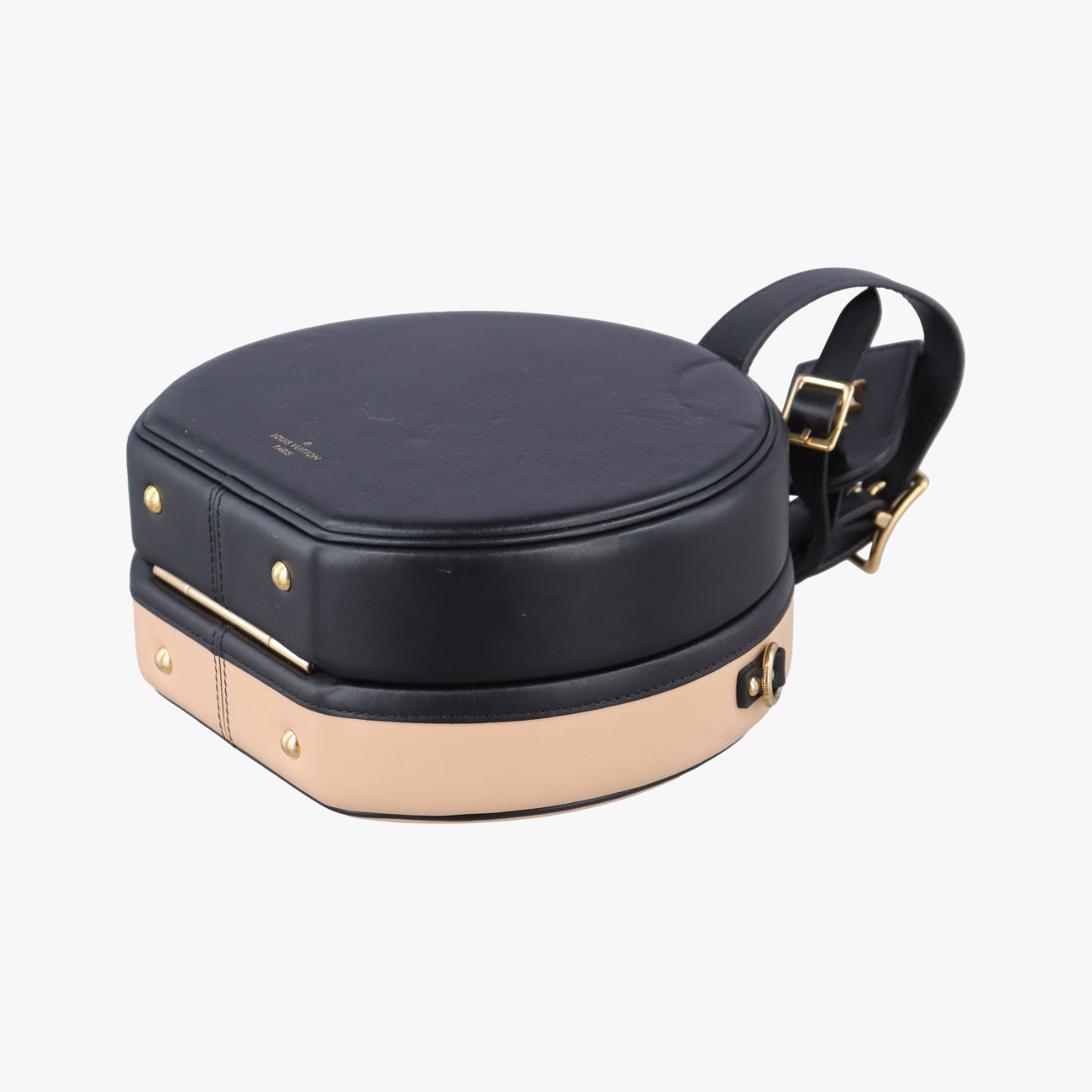 Petite Boite Chapeau BEIGE×BLACK Leather PL0318 ICチップ