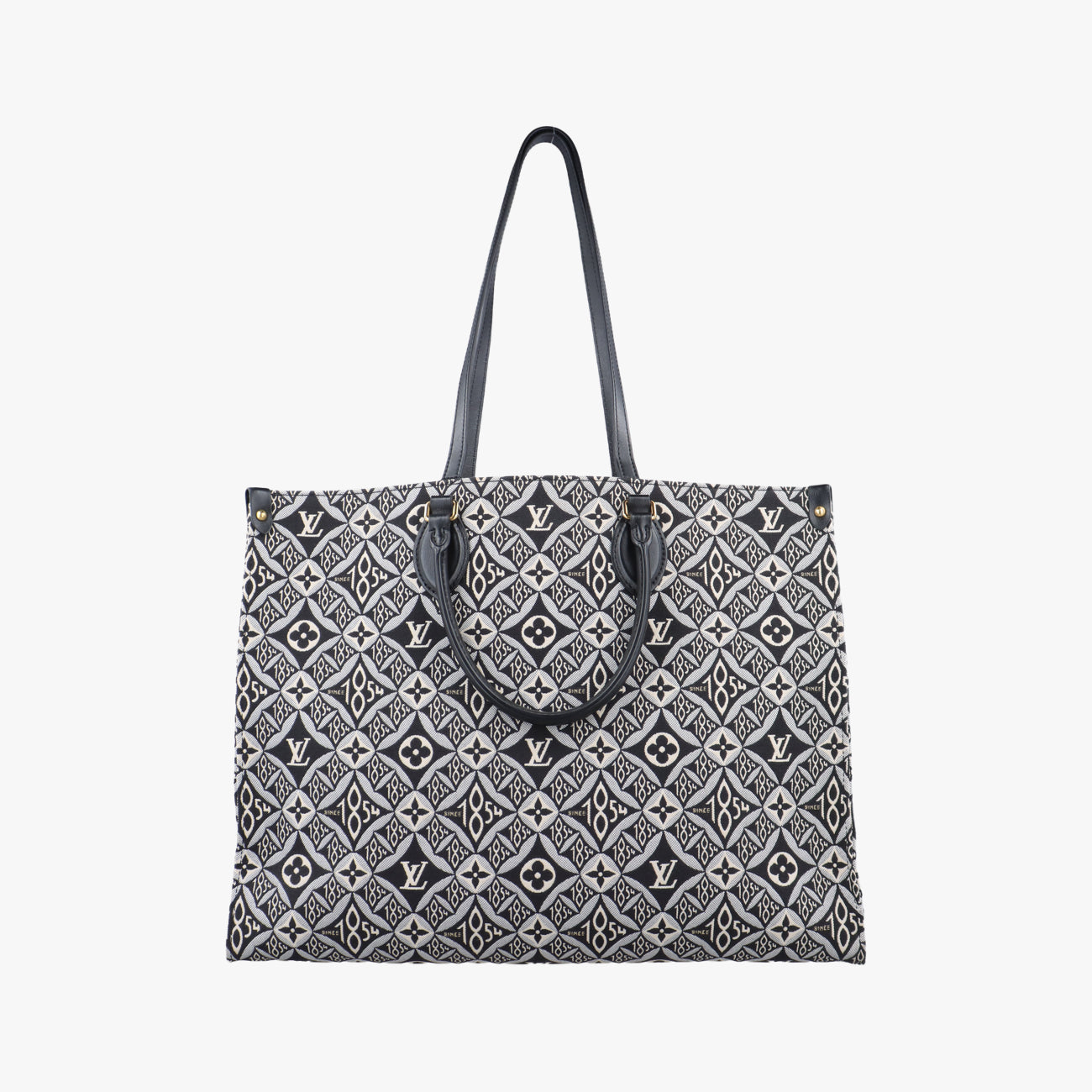 Vintage Louis Vuitton On the Go GM Black×White Jacquard M57207 shoulderbag | stylenewstar