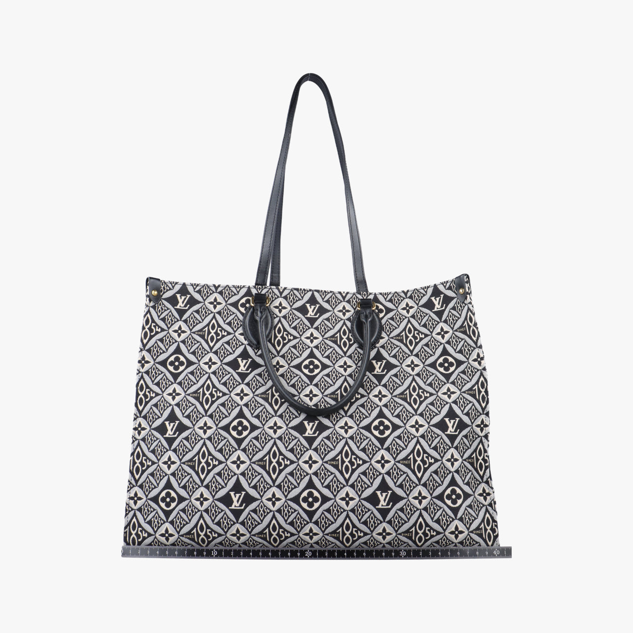 Vintage Louis Vuitton On the Go GM Black×White Jacquard M57207 shoulderbag | stylenewstar